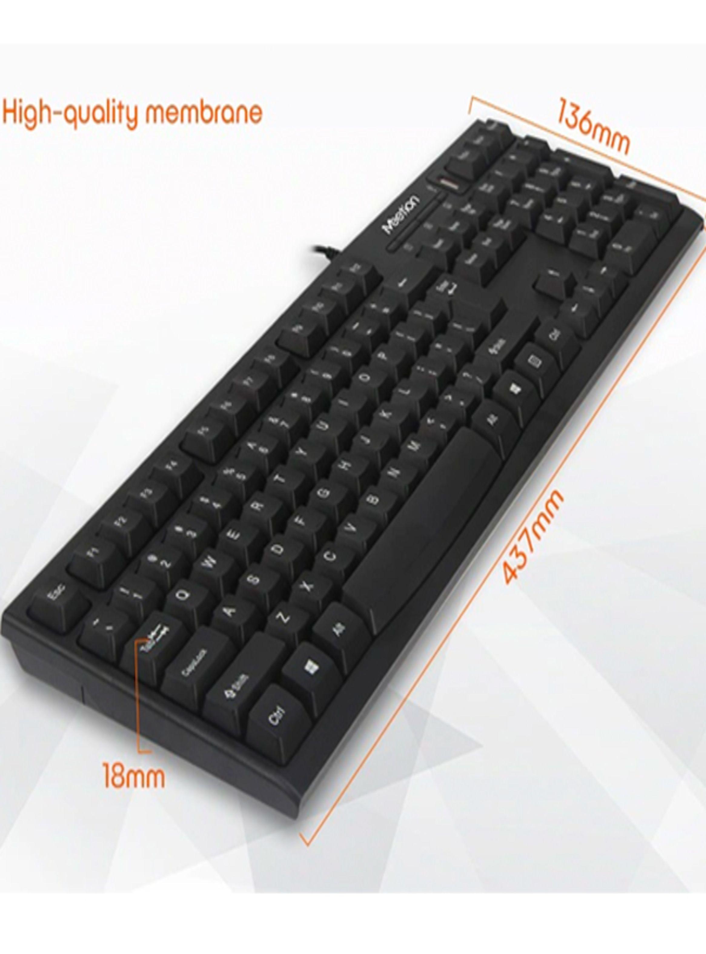 Teclado Con Cable Usb MT-K815 Español Con Hub Usb - Meetion-6