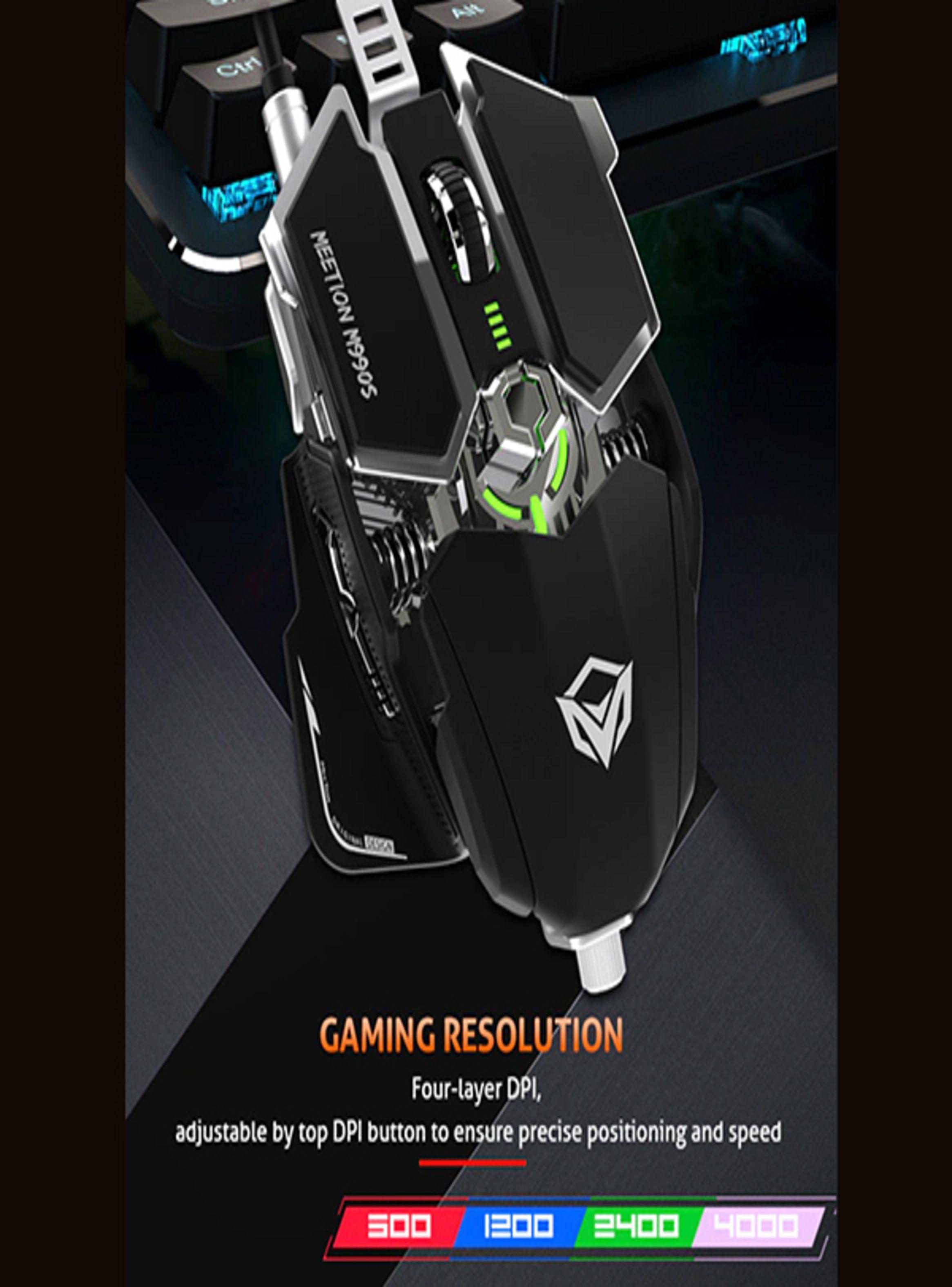 Mouse Gamer Metalic Pro MT-M990S - Meetion-5