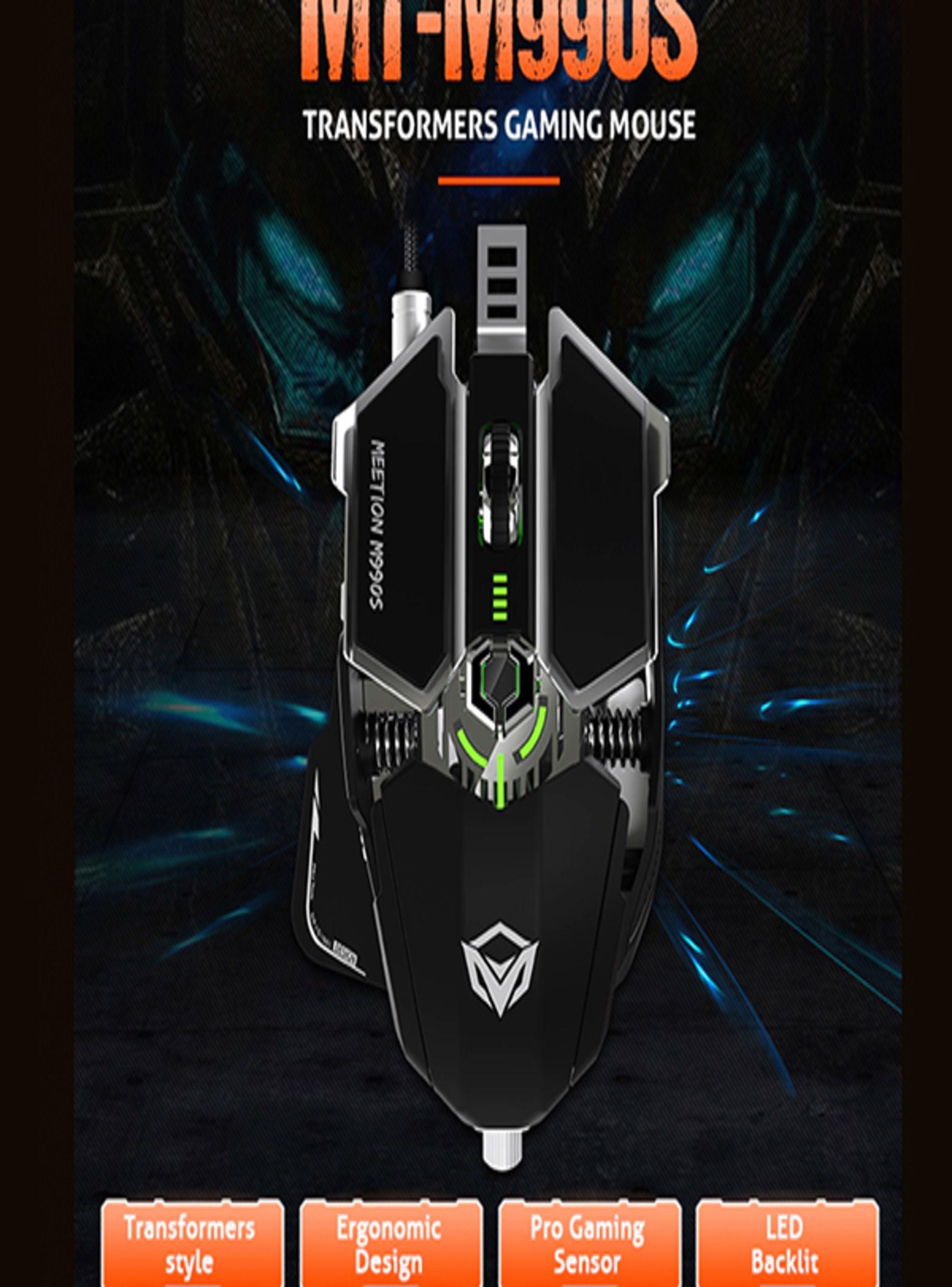Mouse Gamer Metalic Pro MT-M990S - Meetion-7