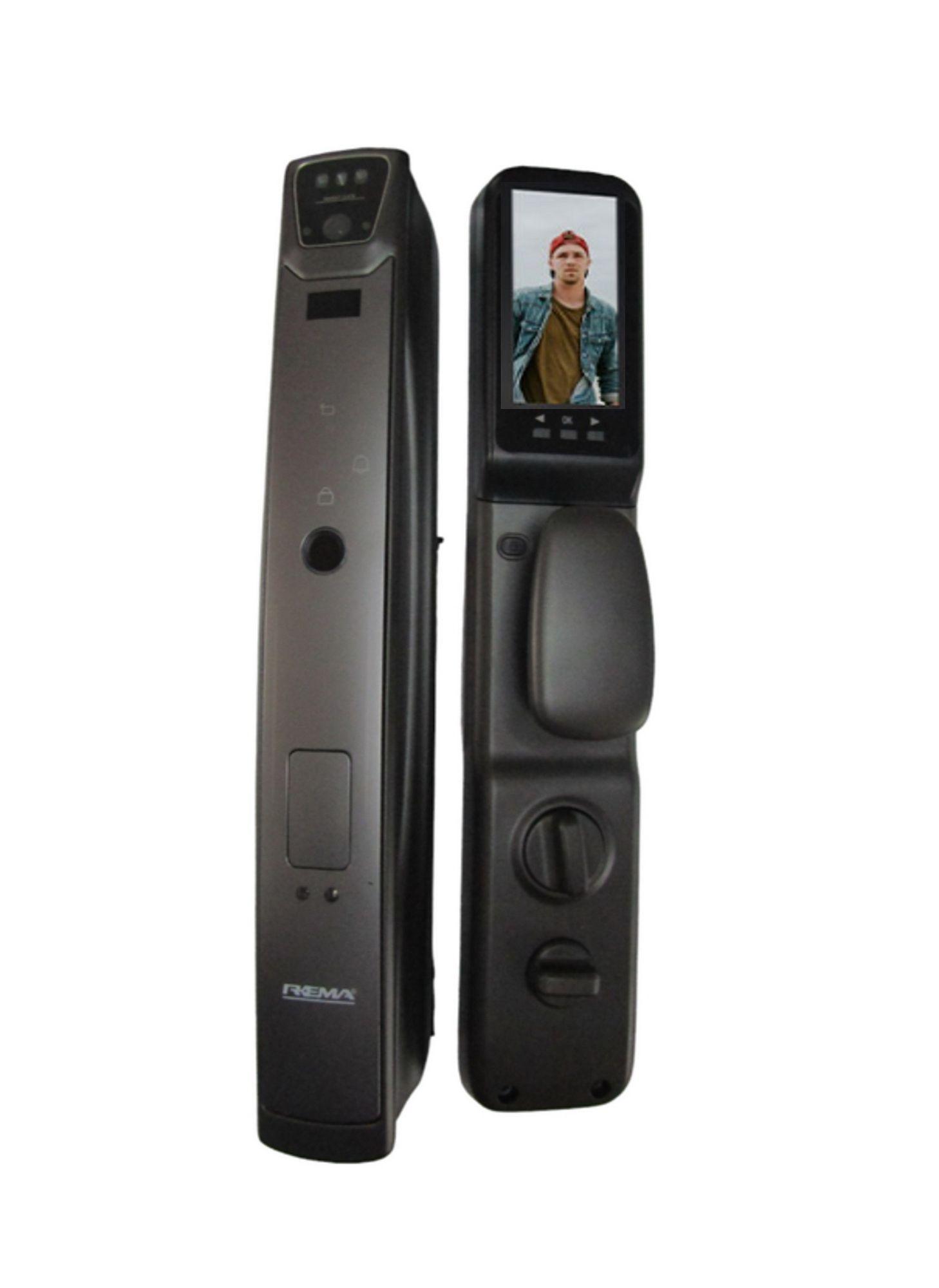 Cerradura inteligente 515 con cámara y monitor acceso por huella, clave, tarjeta ó app-0