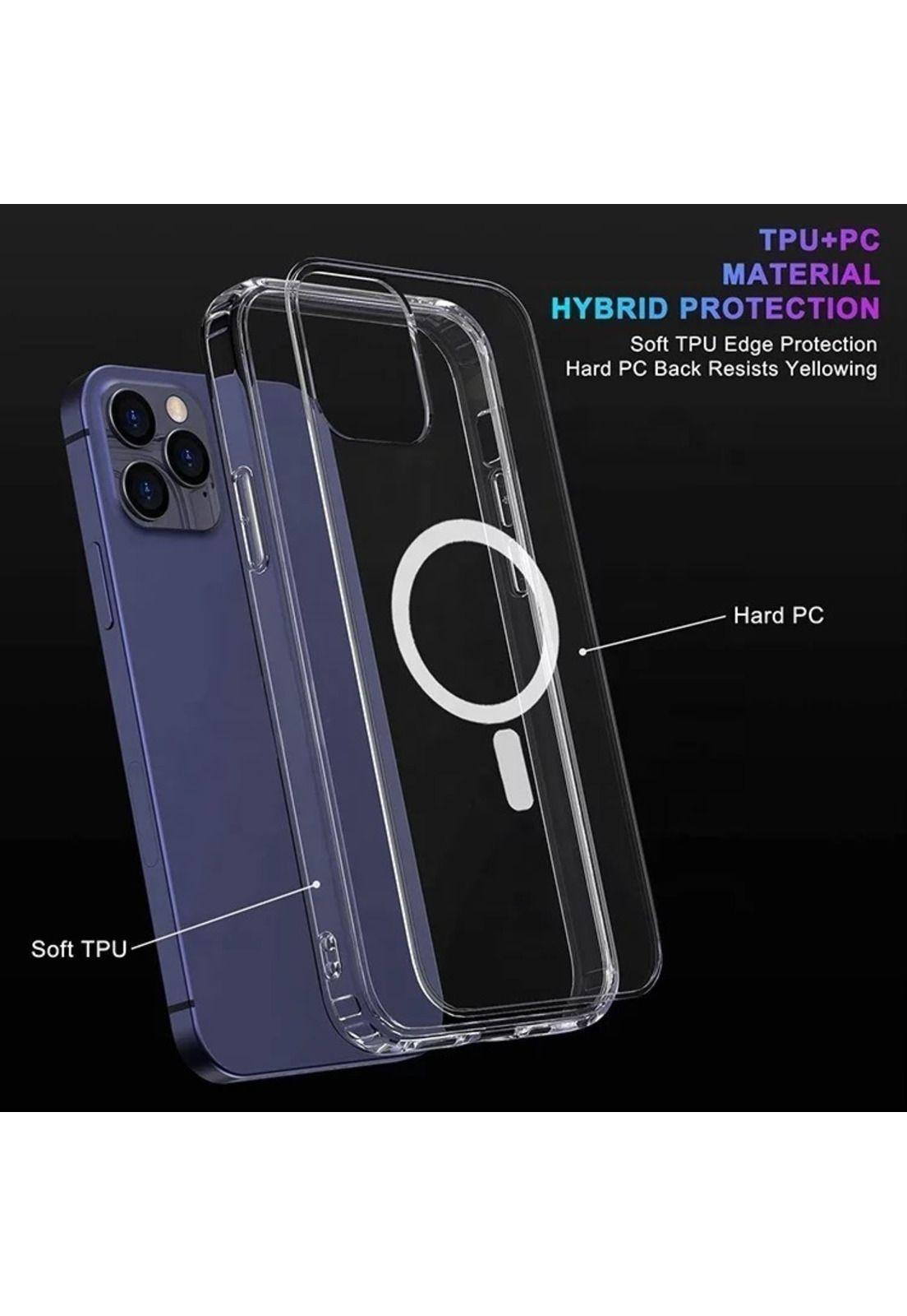 Carcasa iPhone 12 Pro Max Magsafe Transparente Premium-1