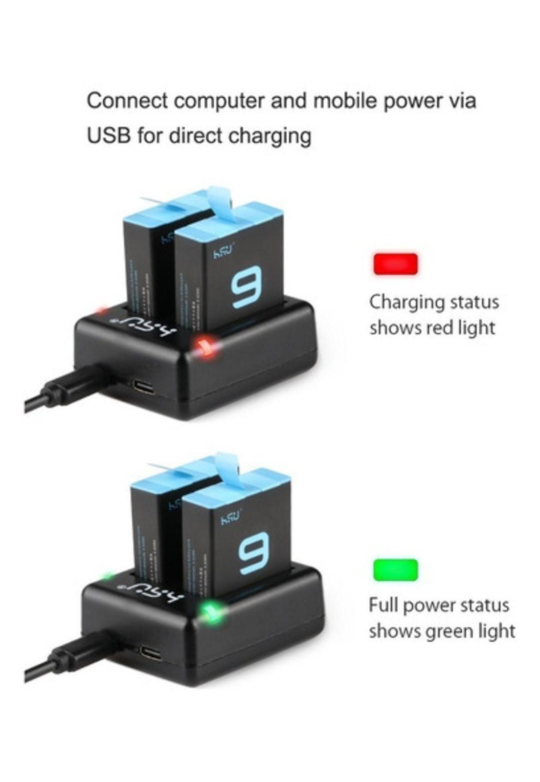 Cargador Batería Gopro Hero 9 Black Doble +cable-3