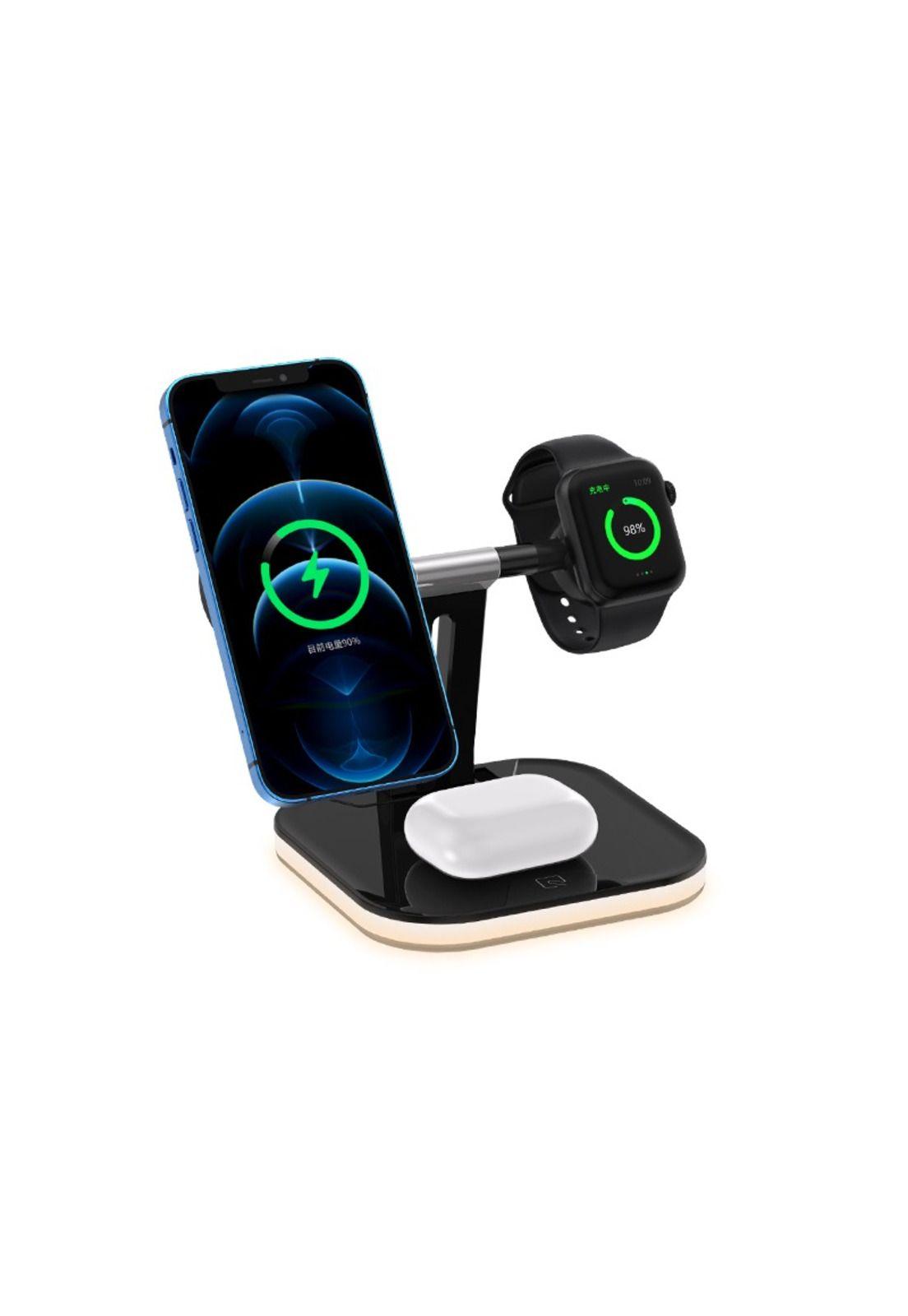 Base Carga Inalámbrica iPhone Magsafe  3en1 + Cargador-0