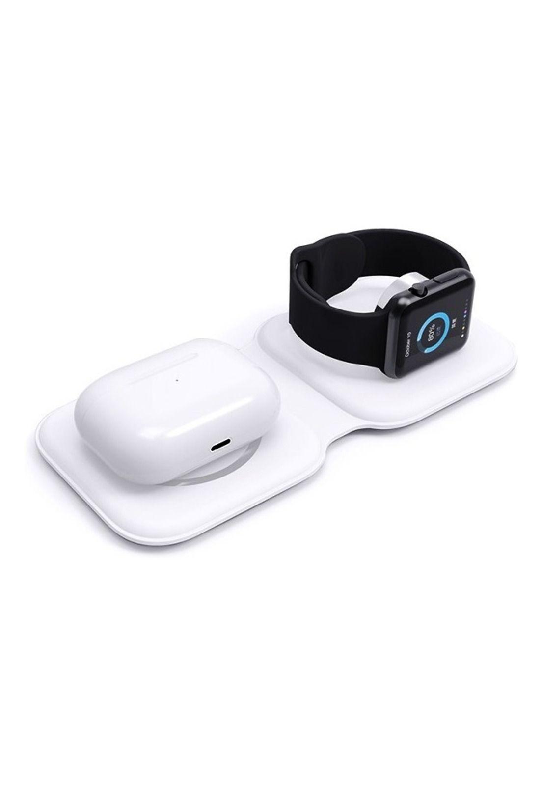 Cargador Inalámbrico iPhone Magsafe 2en1 Dual 15w C. Rápida-4