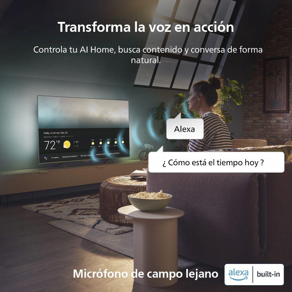 QLED  Ambilight TV 50" Philips 4K UHD 50PUD8250-3