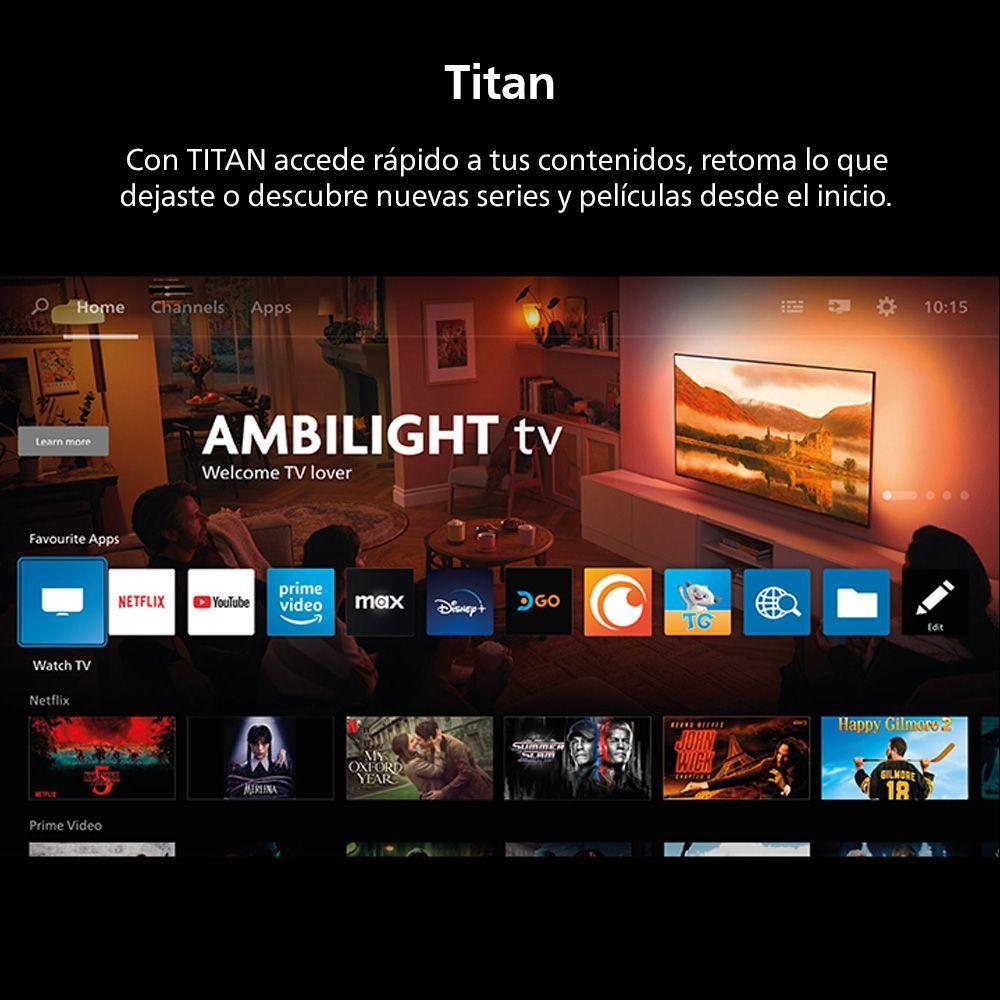 QLED  Ambilight TV 50" Philips 4K UHD 50PUD8250-5