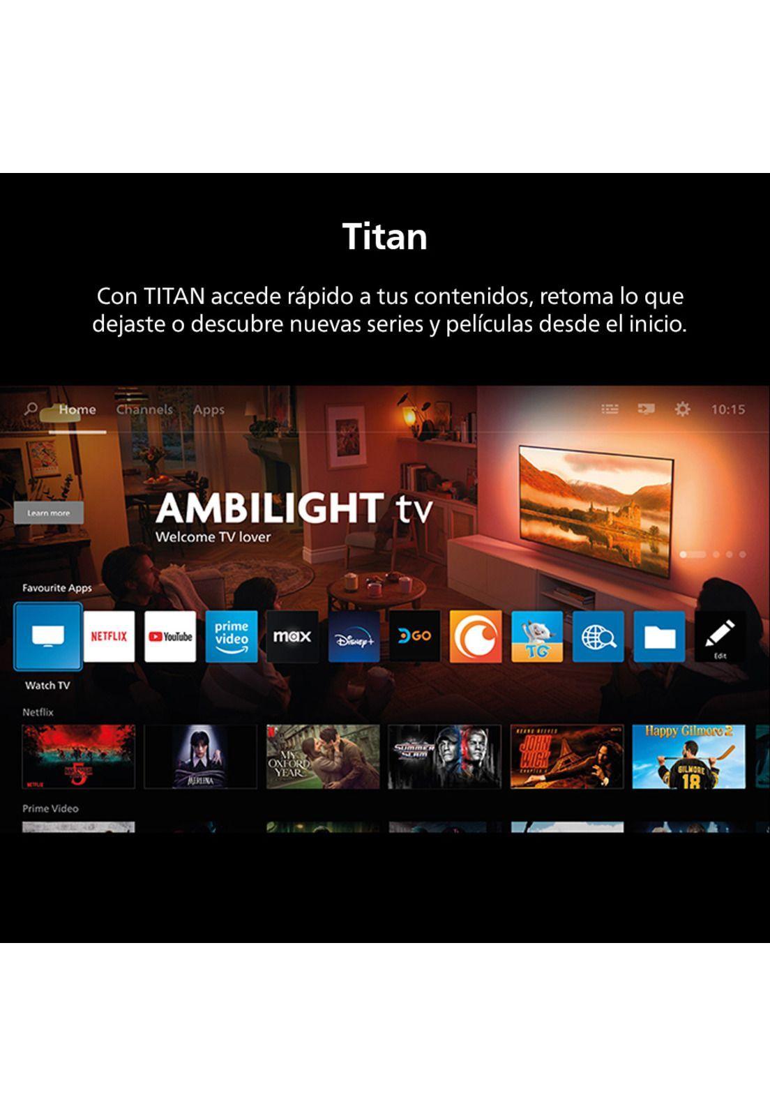 QLED  Ambilight TV 50" Philips 4K UHD 50PUD8250-2