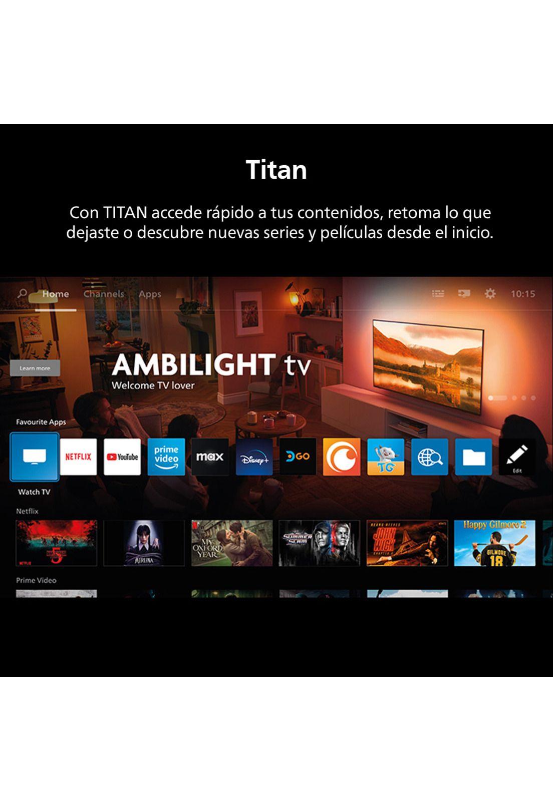 QLED  Ambilight TV 50" Philips 4K UHD 50PUD8250-2