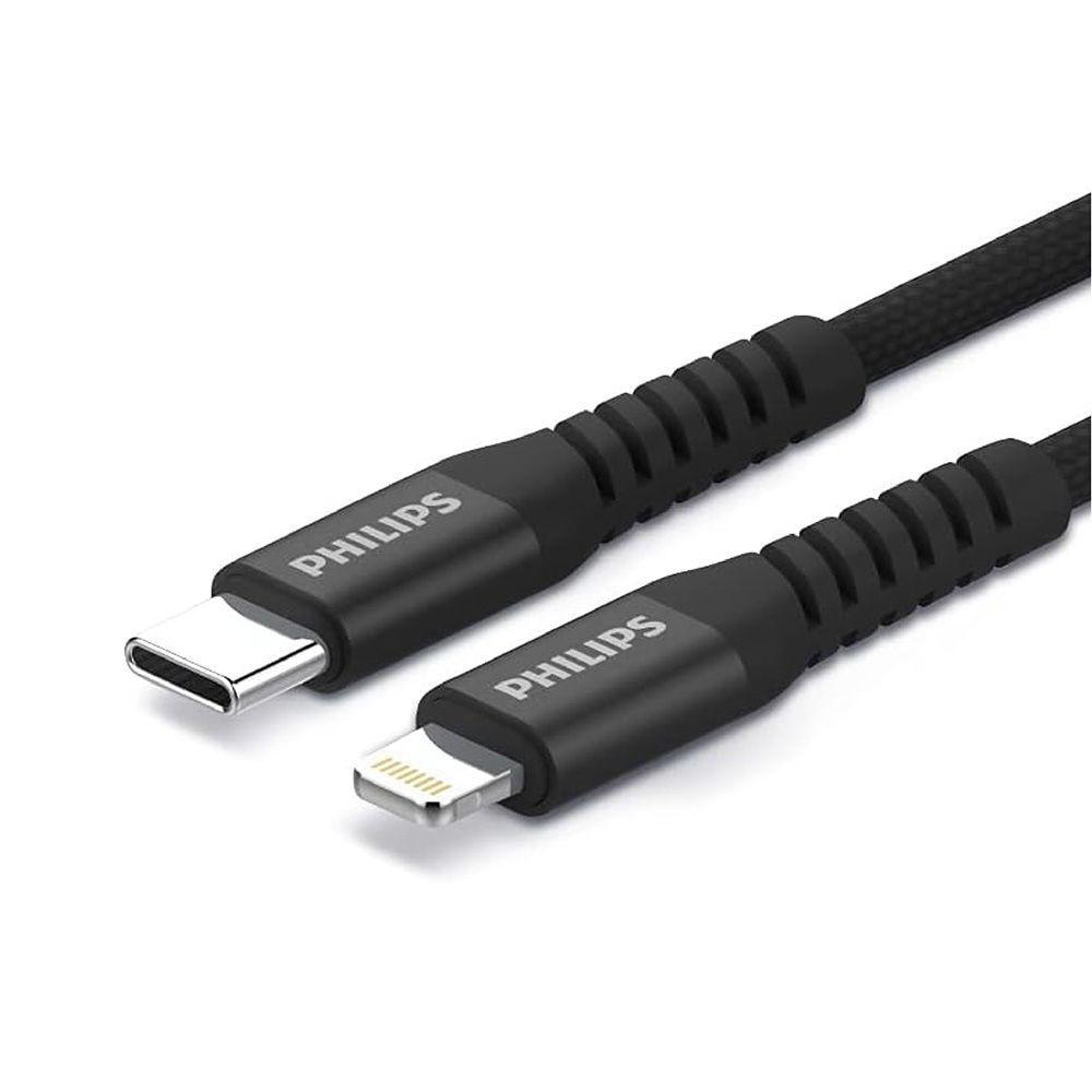 Cable cargador USB-C a Lightning Philips-0