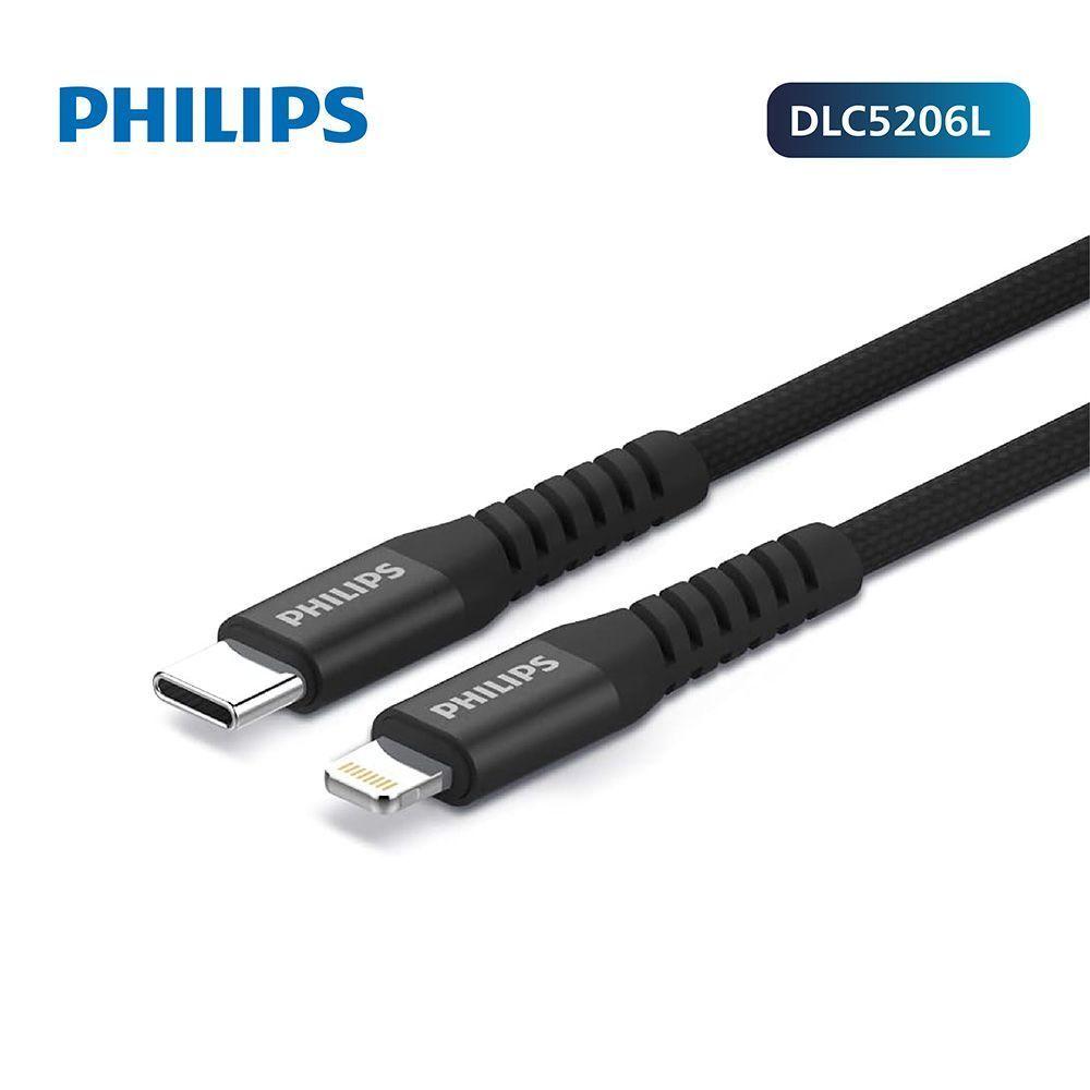 Cable cargador USB-C a Lightning Philips-1