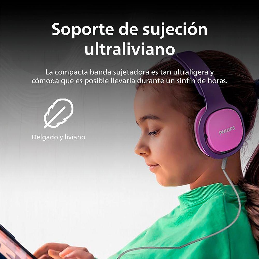 Audífonos para Niños Philips SHK2000 - Volumen Seguro 85dB-3