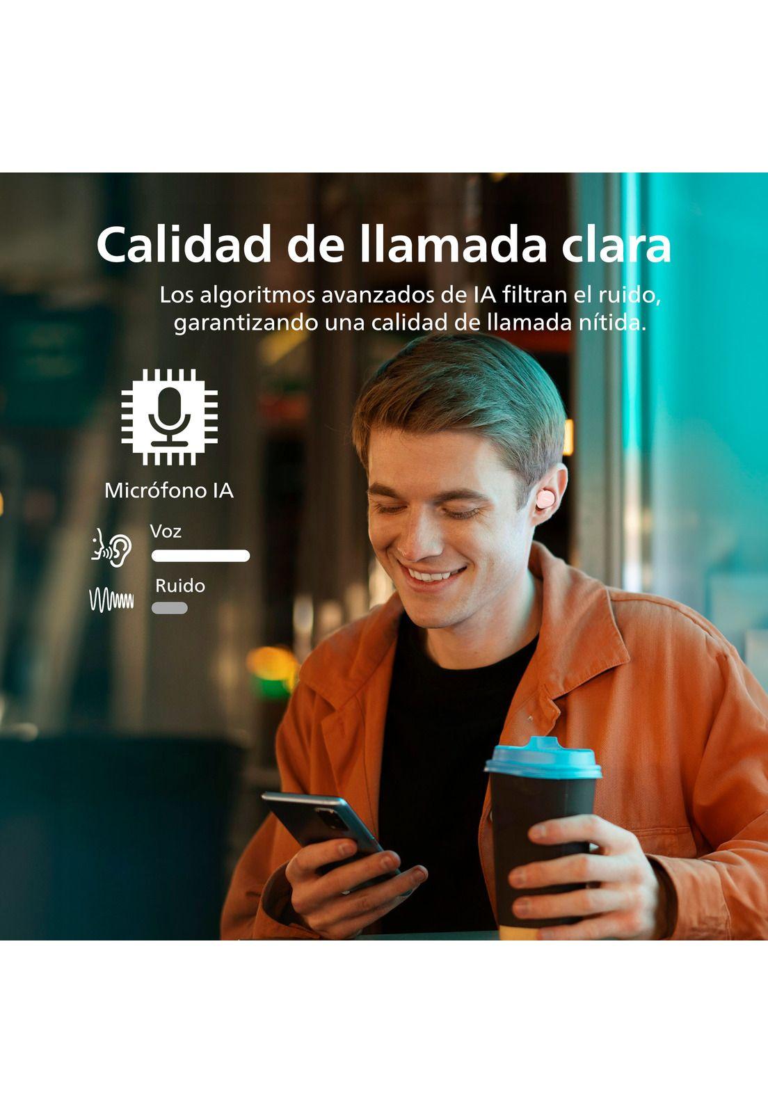 Audífonos Bluetooth Philips TAT1209 TWS Rosado-2