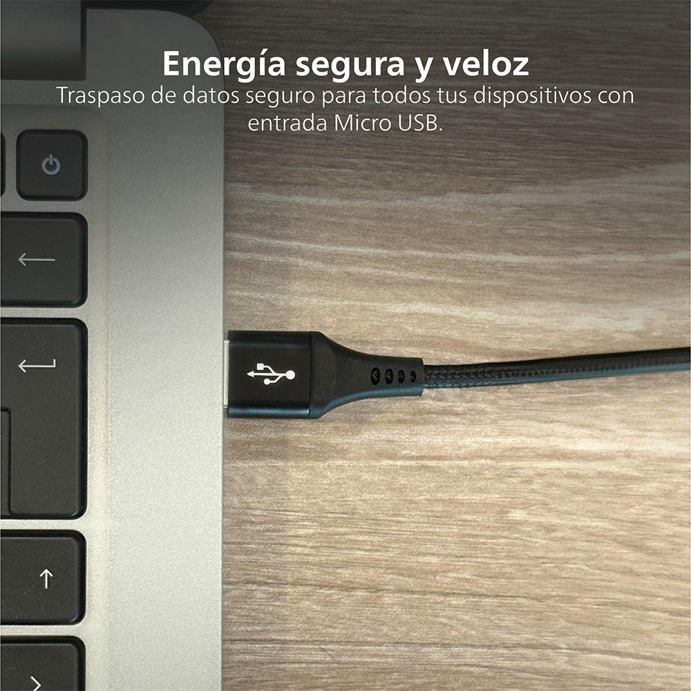 Cable Trenzado USB-A a USB-C Philips-4