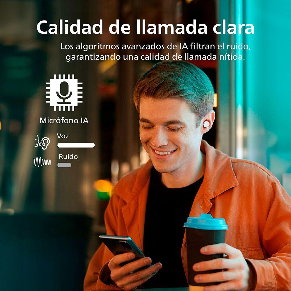 Audífonos Bluetooth Philips TAT1209 TWS Blanco-2