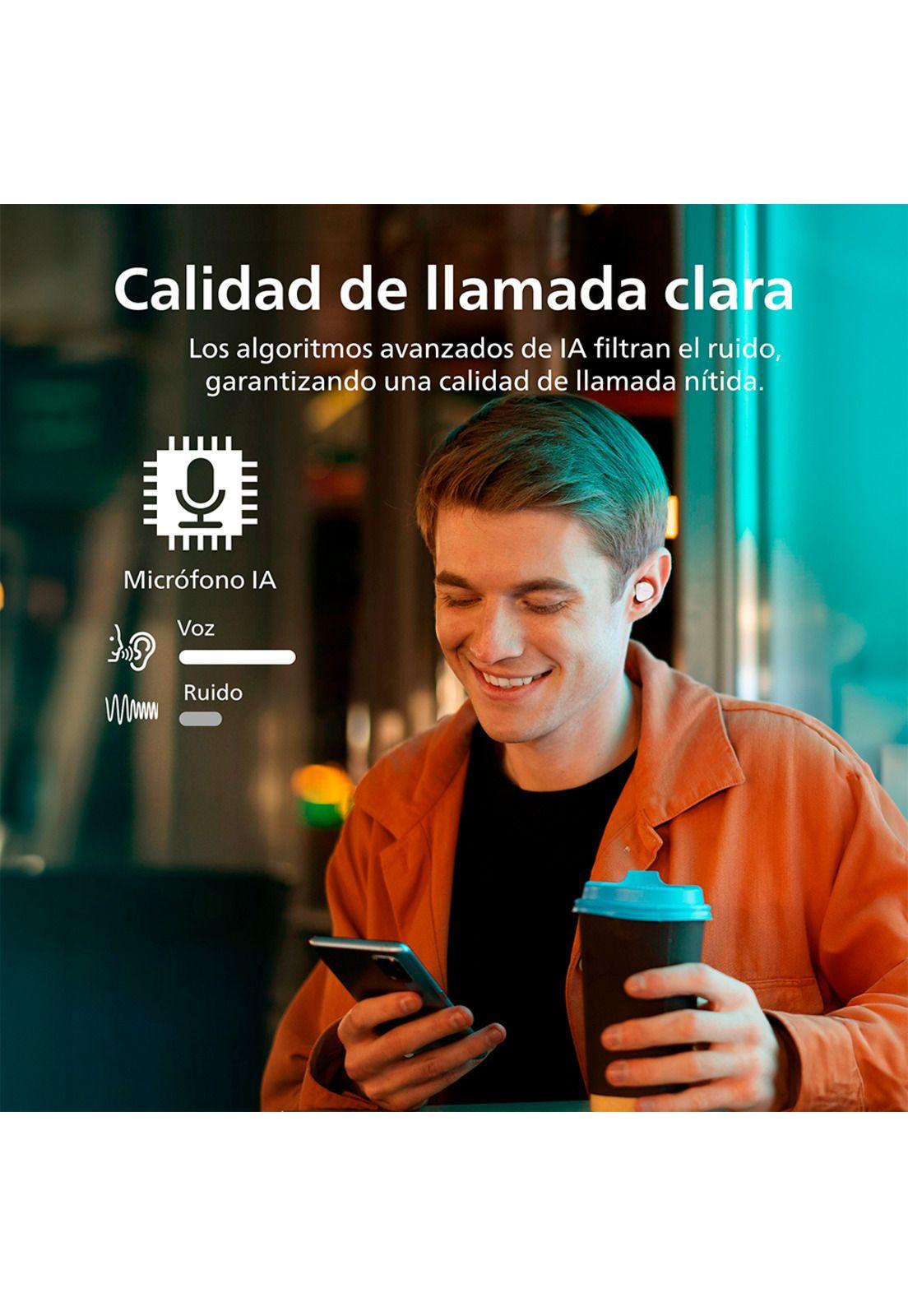 Audífonos Bluetooth Philips TAT1209 TWS Blanco-2