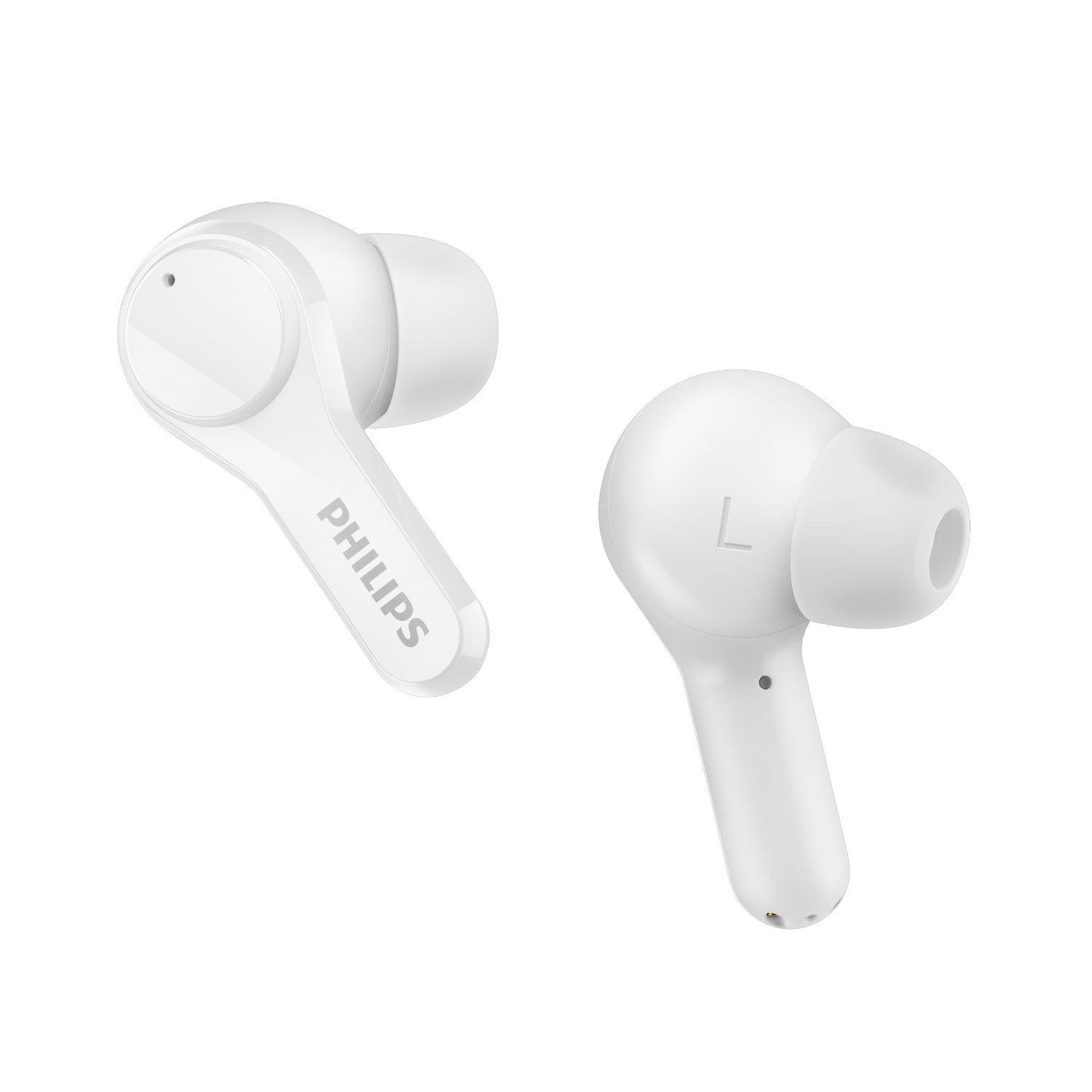 Audifonos Bluetooth Philips Tat3217 True Wireless Ipx5 26h De Batería Color Blanco-2