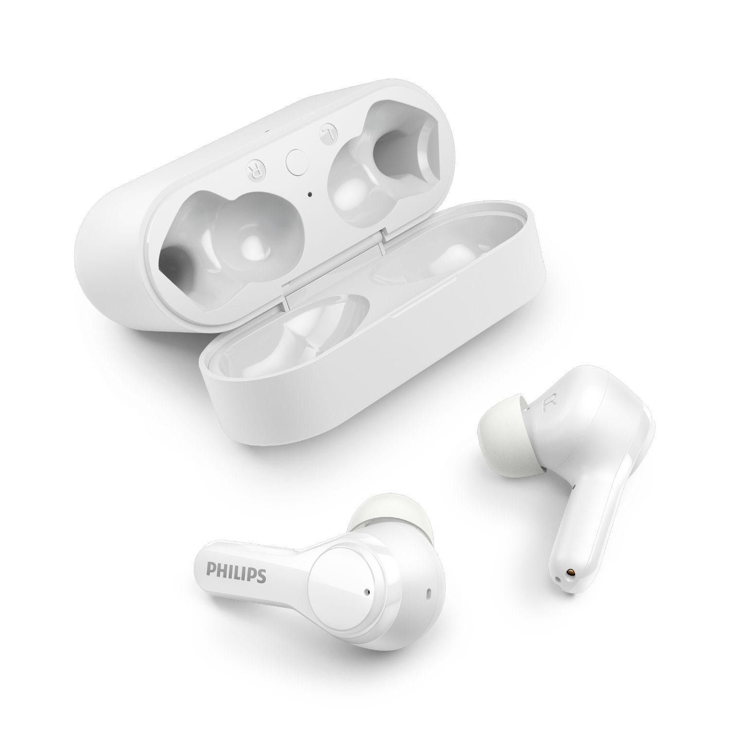 Audifonos Bluetooth Philips Tat3217 True Wireless Ipx5 26h De Batería Color Blanco-4