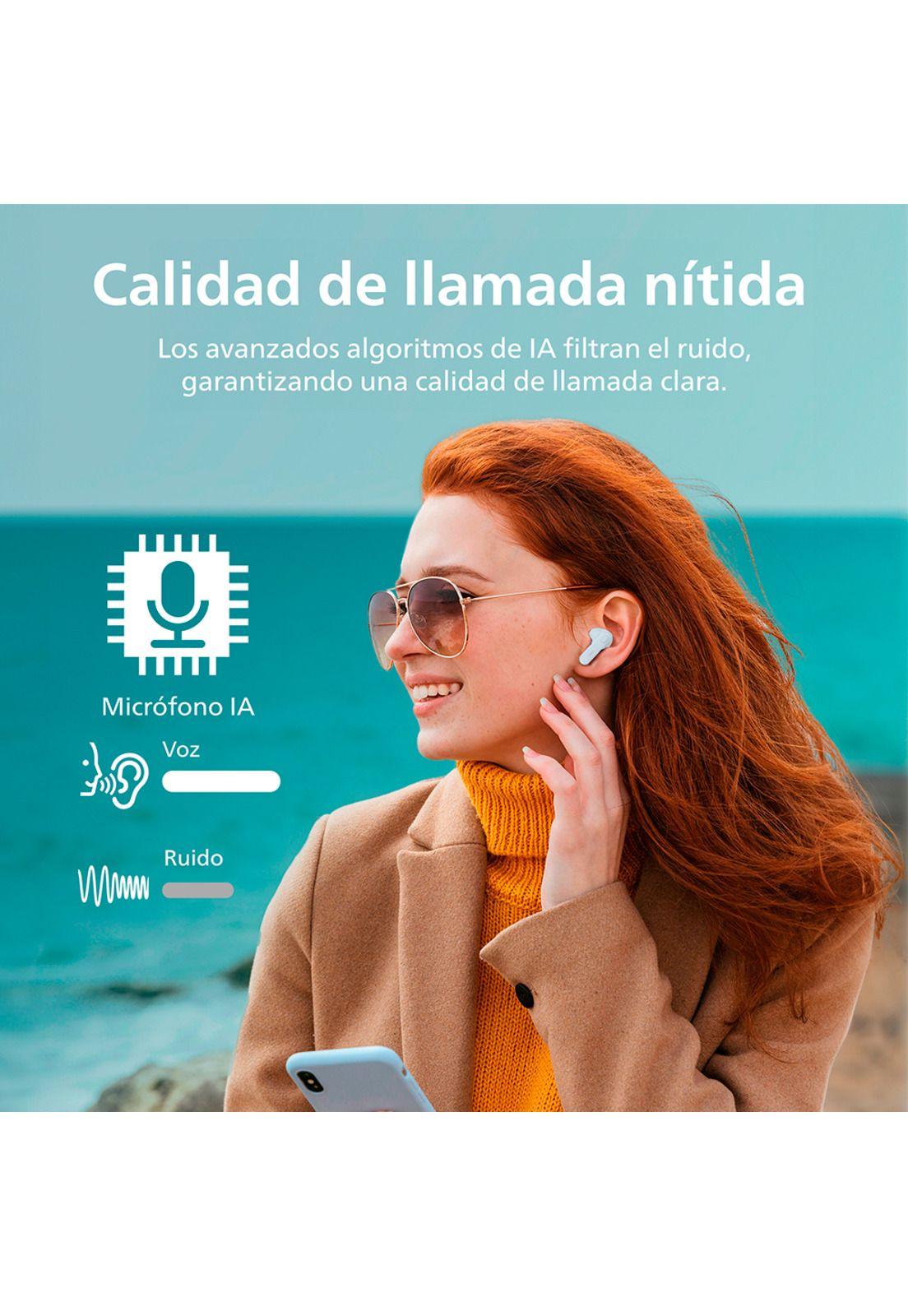Audífonos Bluetooth Philips TAT1138 TWS Celeste-2