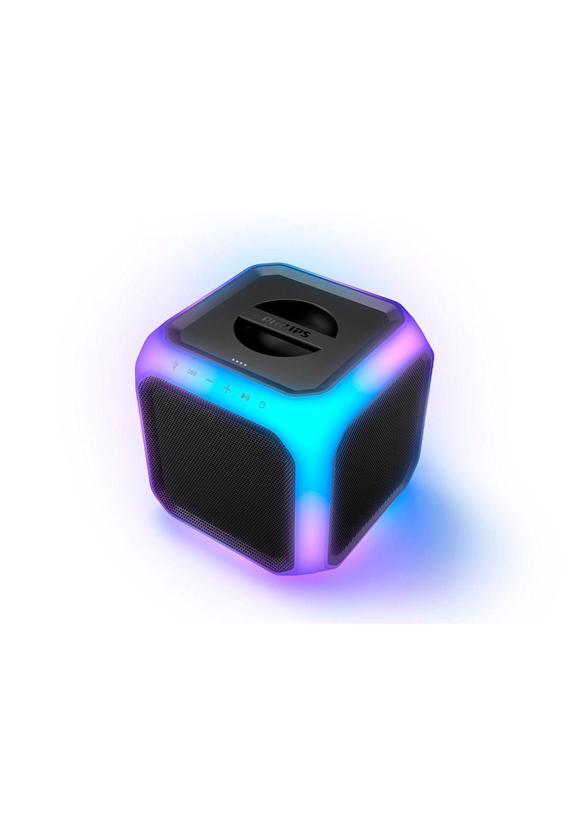 Parlante Bluetooth Philips TAX7207 Fiesta con Luces Negro-0