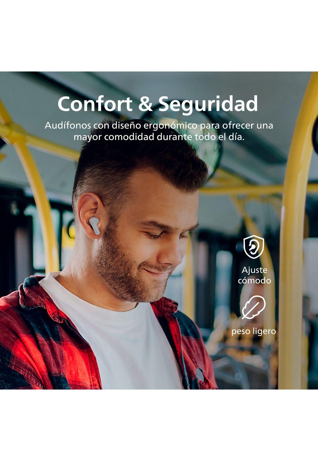 Audífonos Bluetooth Philips TAT1138 TWS Blanco-5