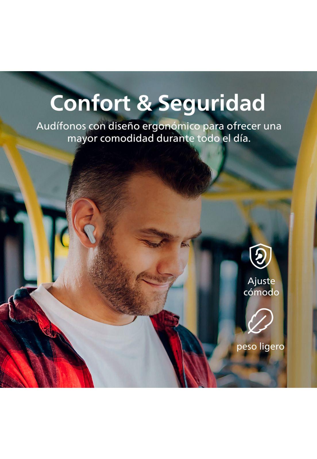 Audífonos Bluetooth Philips TAT1138 TWS Blanco-5