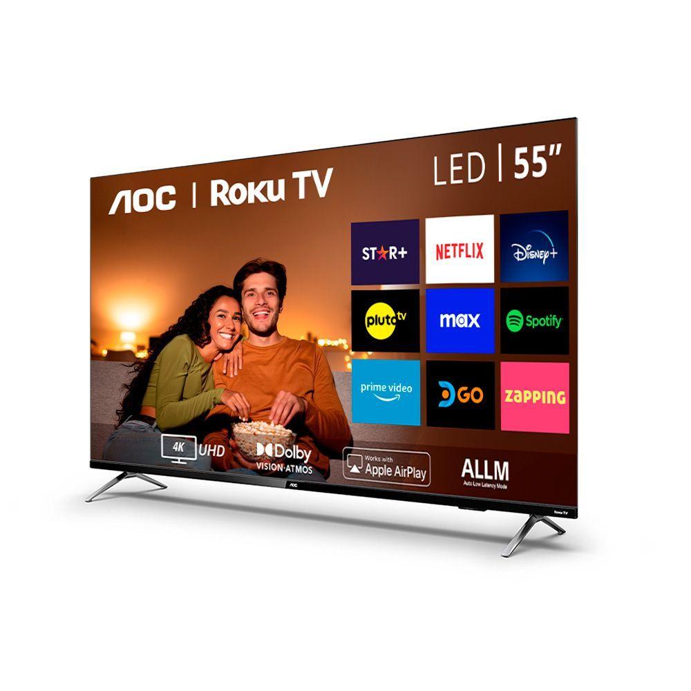 AOC Roku TV LED 55” UHD 4K Smart TV 55U6125-2