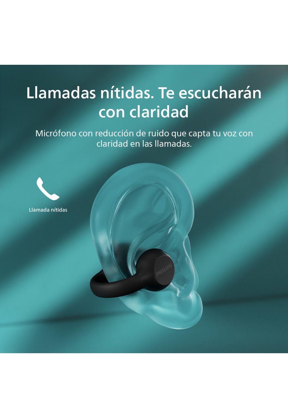Audífonos Bluetooth Open Ear Philips Clip TAQ2000BK Negro-4