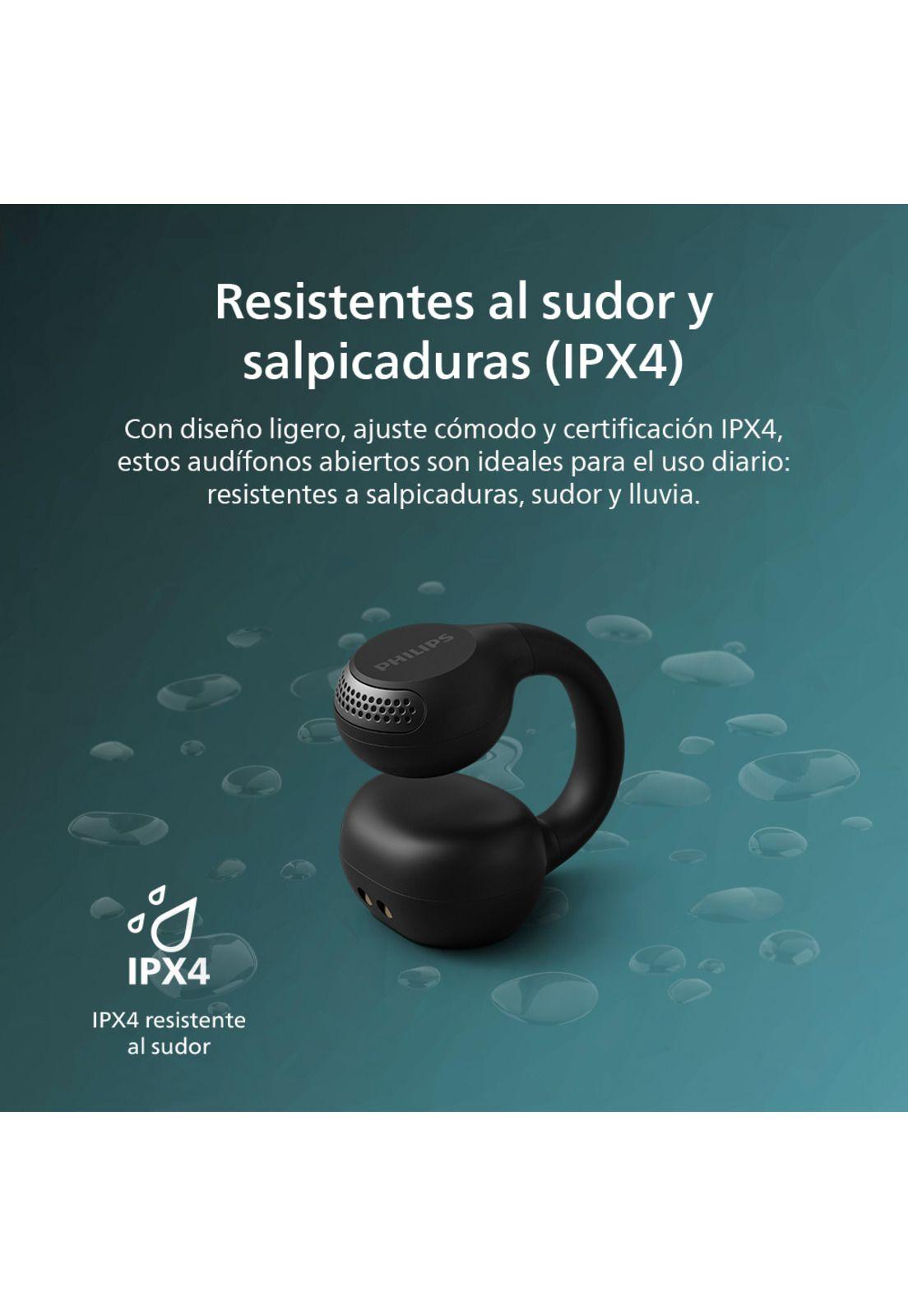 Audífonos Bluetooth Open Ear Philips Clip TAQ2000BK Negro-5