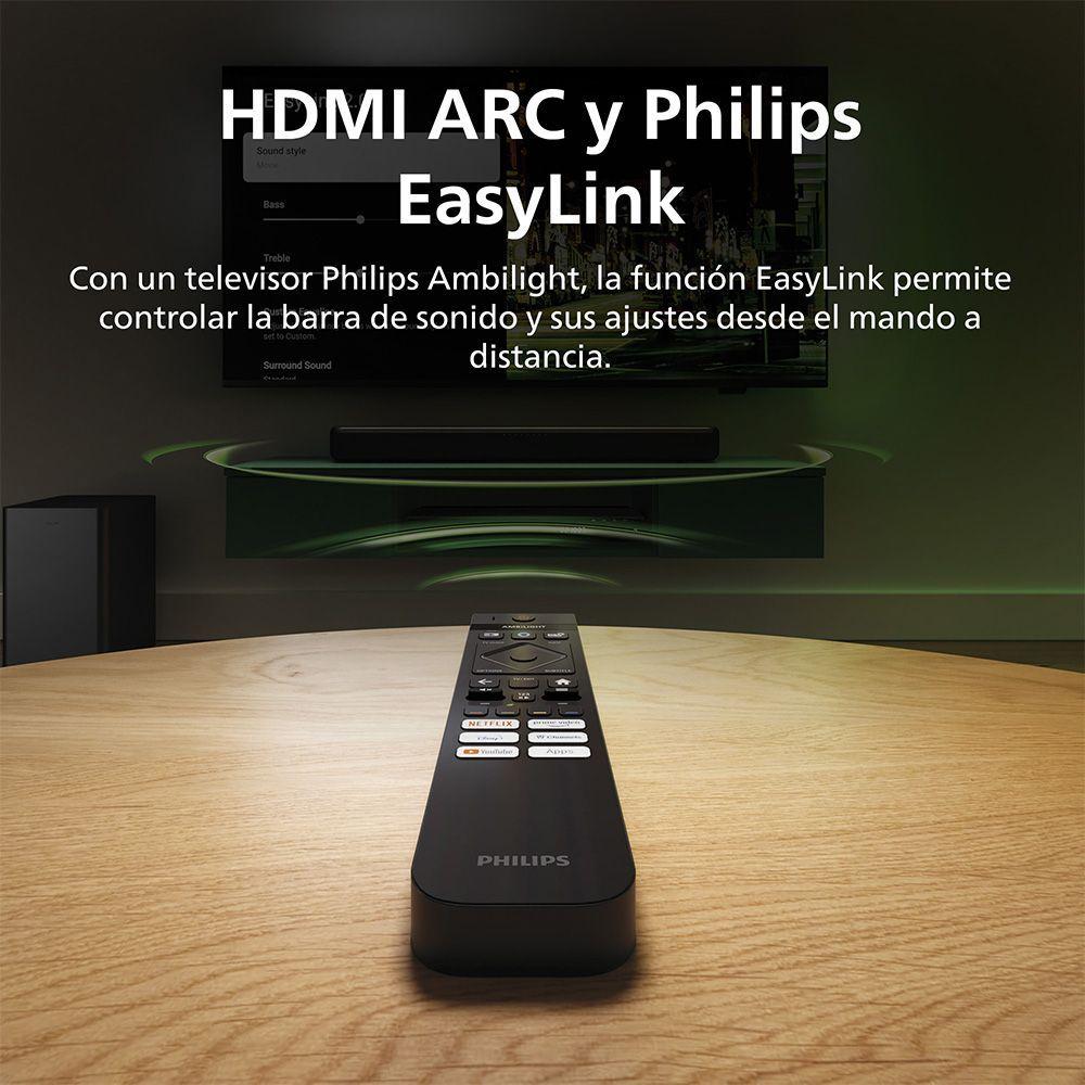 Soundbar Philips TAB5309 Barra de Sonido 2.1 con Subwoofer Inalámbrico 120W-5
