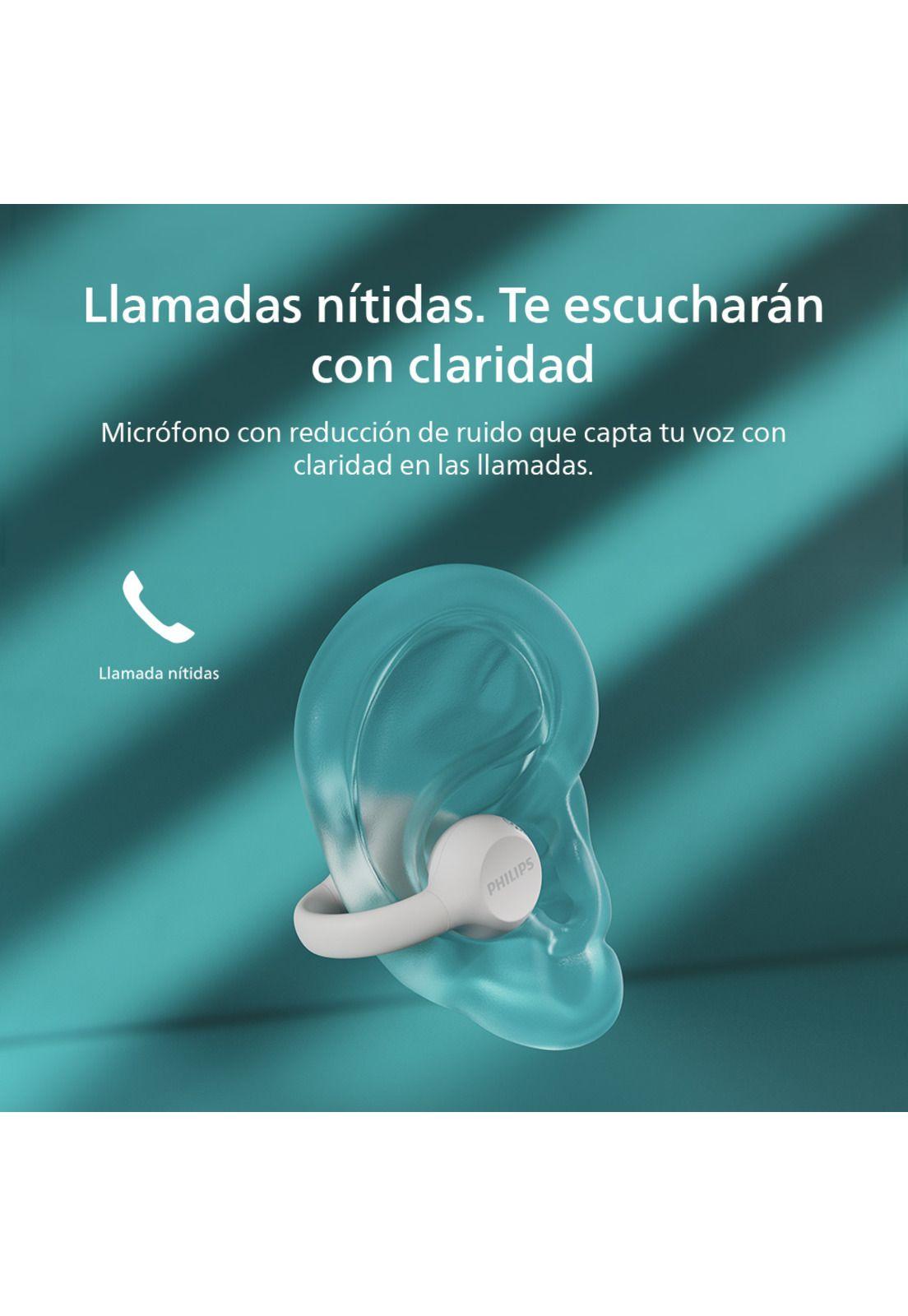 Audífonos True Wireless Open-Ear Philips TAQ2000 Blanco-4