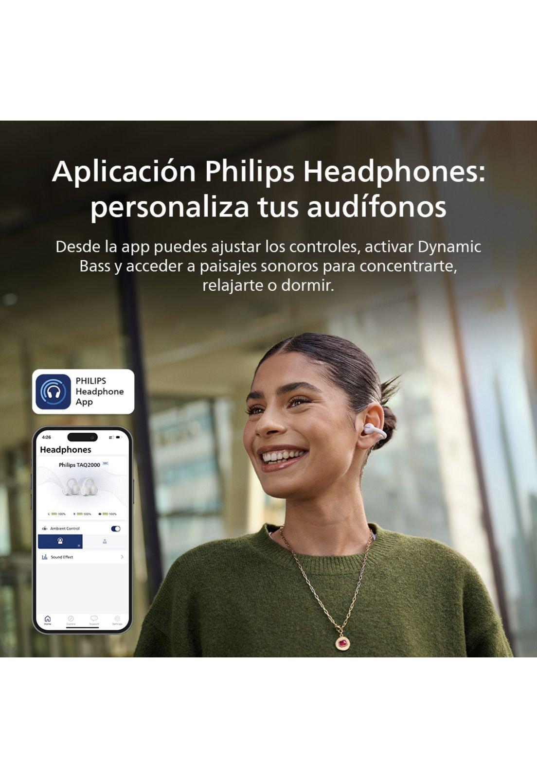 Audífonos True Wireless Open-Ear Philips TAQ2000 Blanco-6