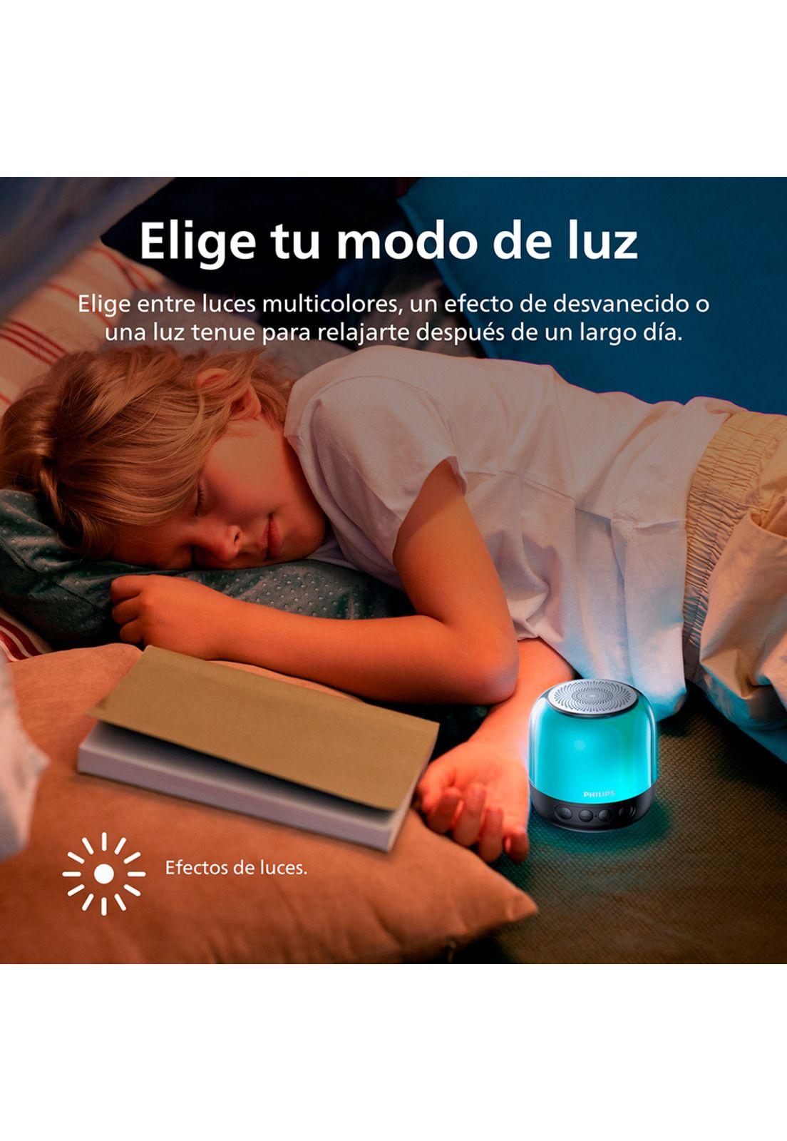 Parlante Bluetooth Philips con luces TAS1108 Negro-5