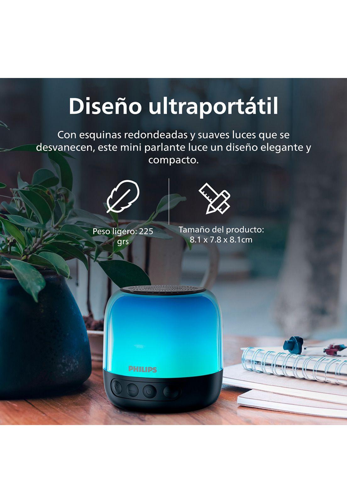 Parlante Bluetooth Philips con luces TAS1108 Negro-7