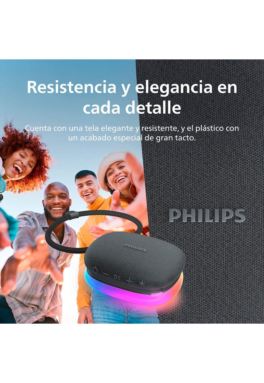 Parlante Bluetooth Philips con Luces TAS2307 Negro-5