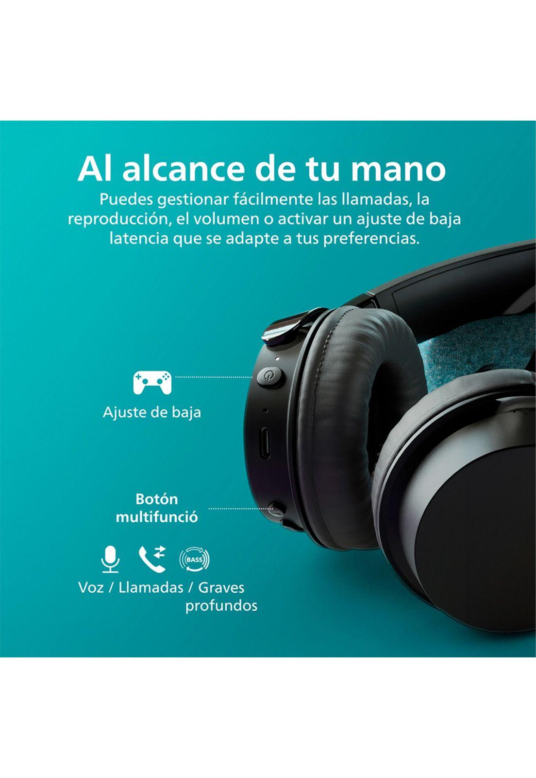 Audífonos Bluetooth Philips TAH3209 Headphones Negro-5