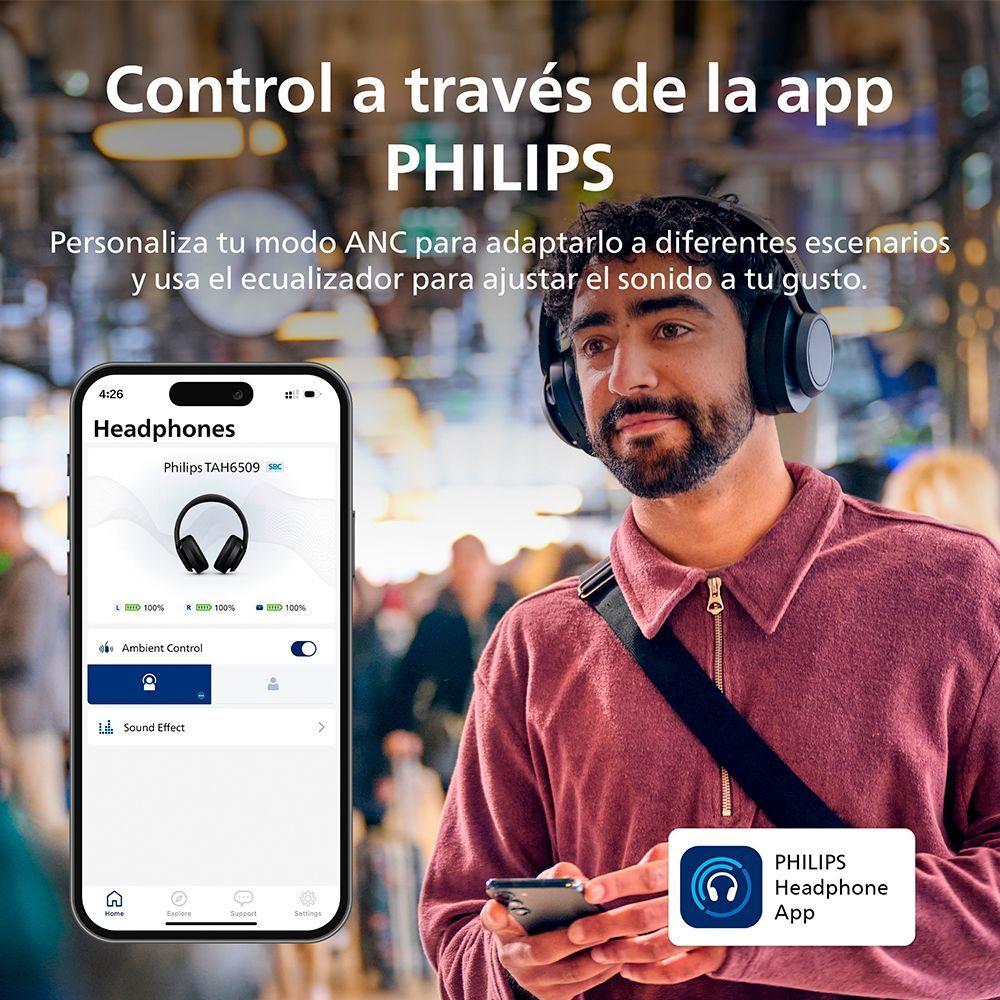 Audífonos Headband Bluetooth TAH6509BK Negro-6