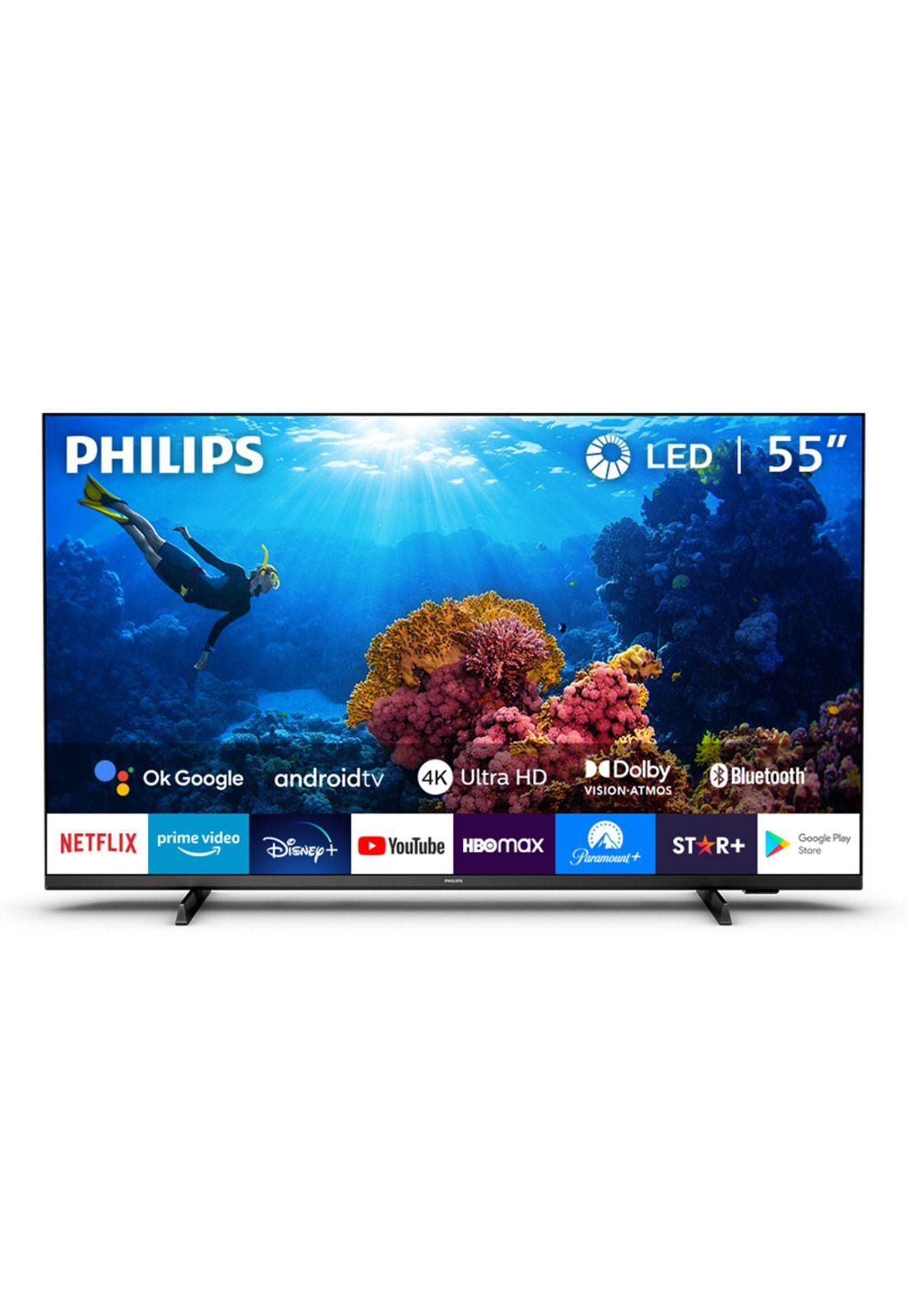Smart TV 55" Philips Led 4K UHD 55PUD7406-0