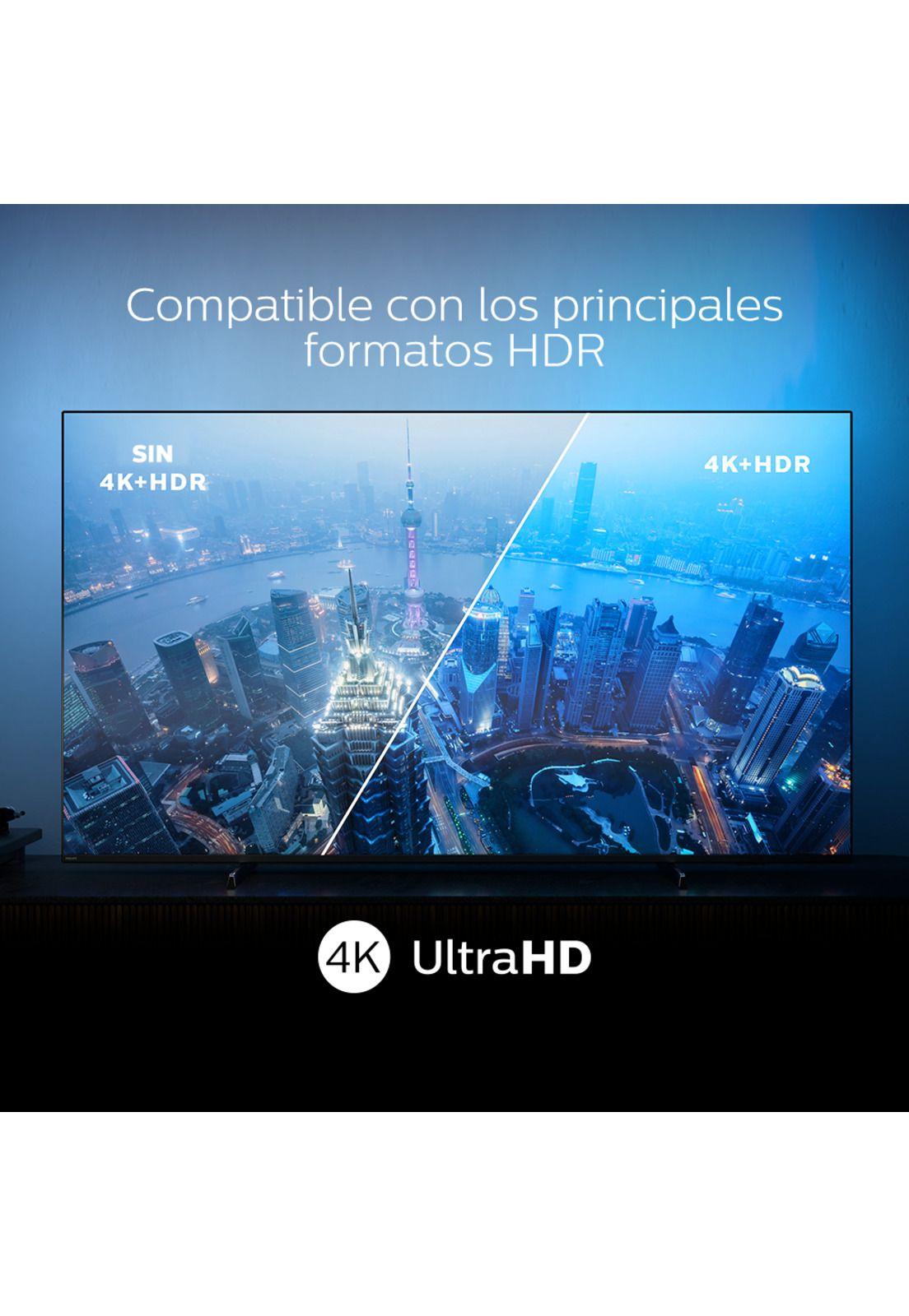 Smart TV 55" Philips Led 4K UHD 55PUD7406-2