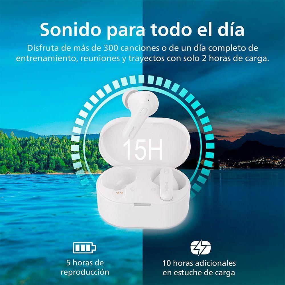 Audífonos True Wireless Bluetooth Philips Tat1108 Color Blanco-3