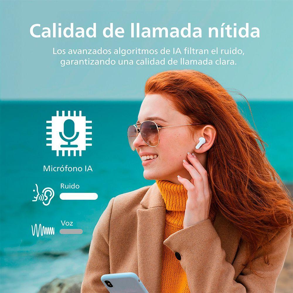 Audífonos Bluetooth Philips TAT1108 TWS Blanco-3