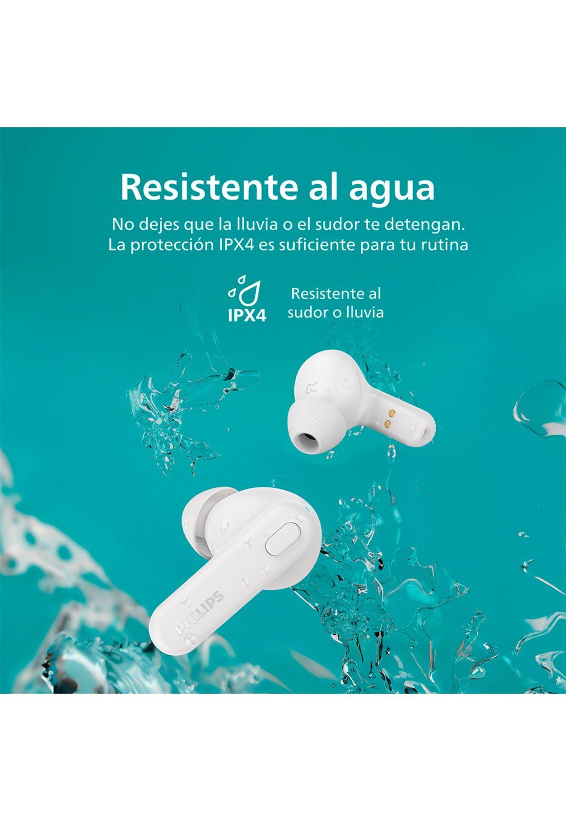 Audífonos Bluetooth Philips TAT1108 TWS Blanco-4