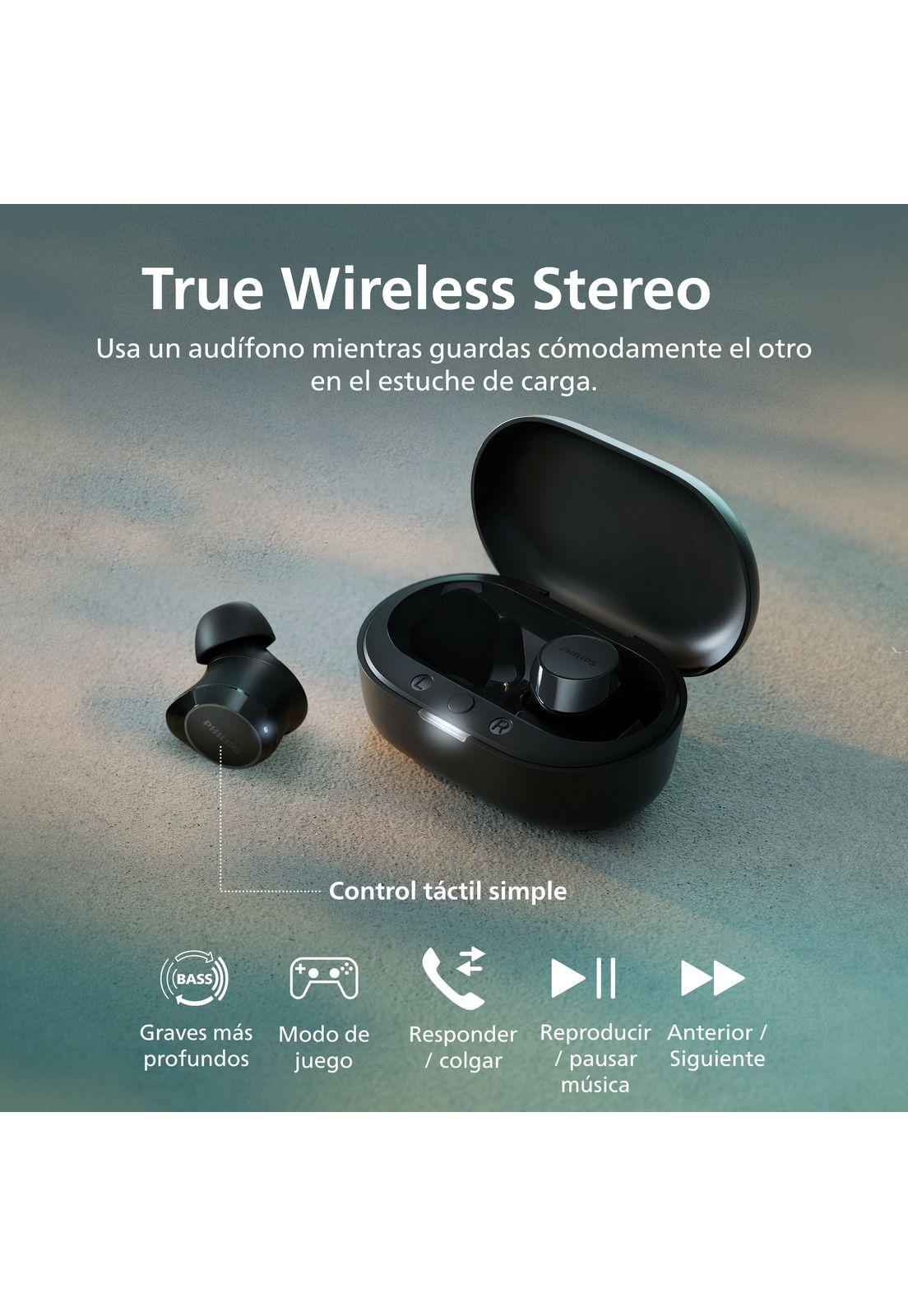 Audífonos Bluetooth Philips TAT1209 TWS Negro-6