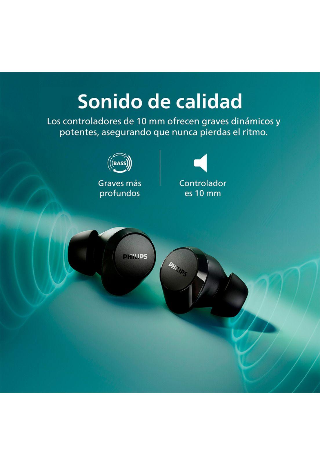 Audífonos Bluetooth Philips TAT1209 TWS Negro-2