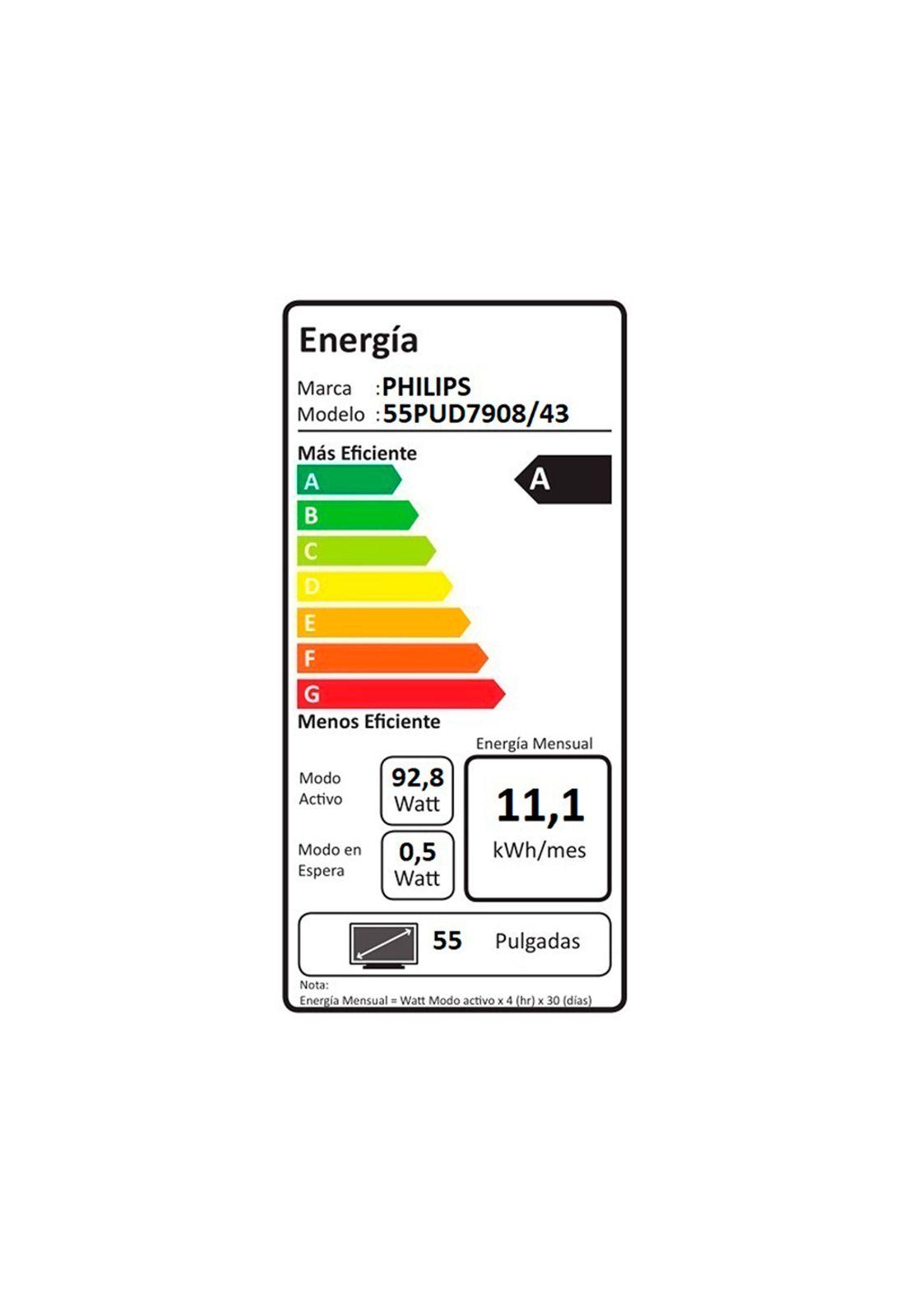 Ambilight TV 55" Philips LED 4K UHD 55PUD7908-6