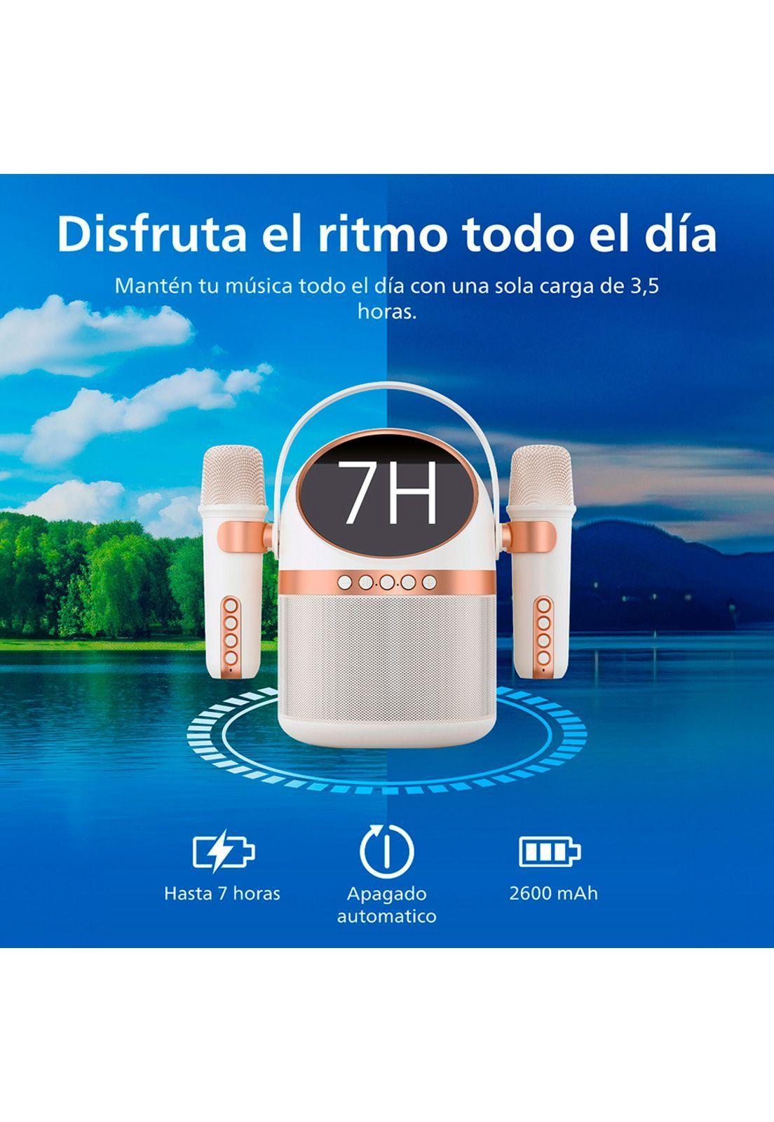 Parlante Karaoke Bluetooth Philips con Micrófono TAS2509 Blanco-1