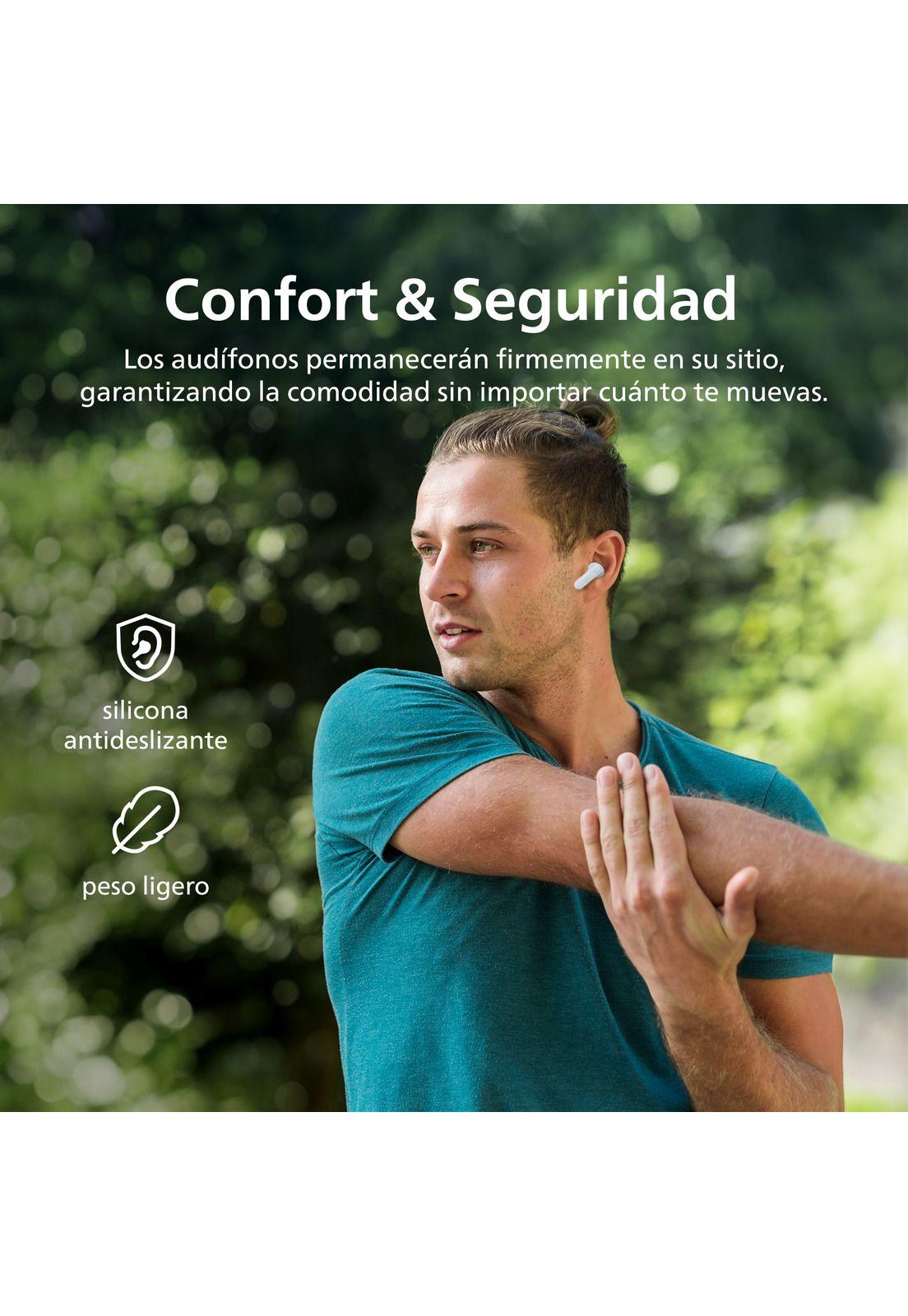 Audífonos Bluetooth Philips TAT1108 TWS Celeste-5