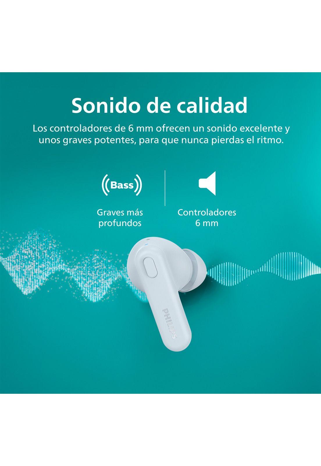 Audífonos Bluetooth Philips TAT1108 TWS Celeste-2