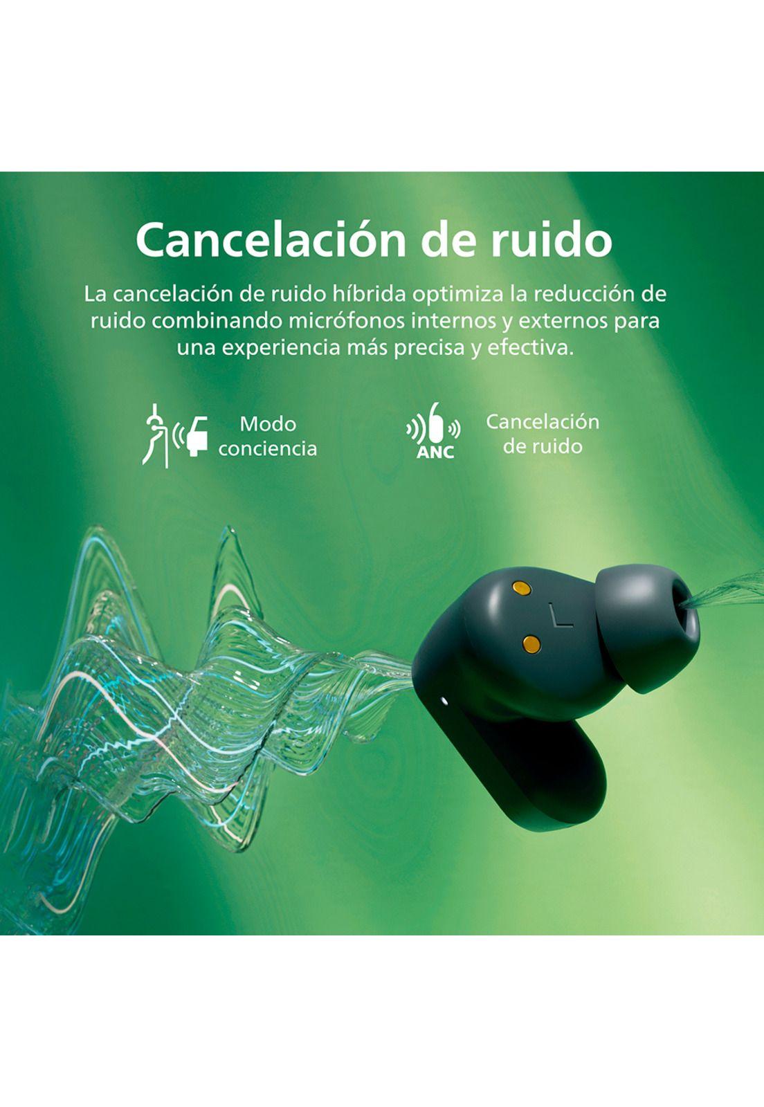 Audífonos Bluetooth Philips Noise Cancelling TAT3508 Negro-4