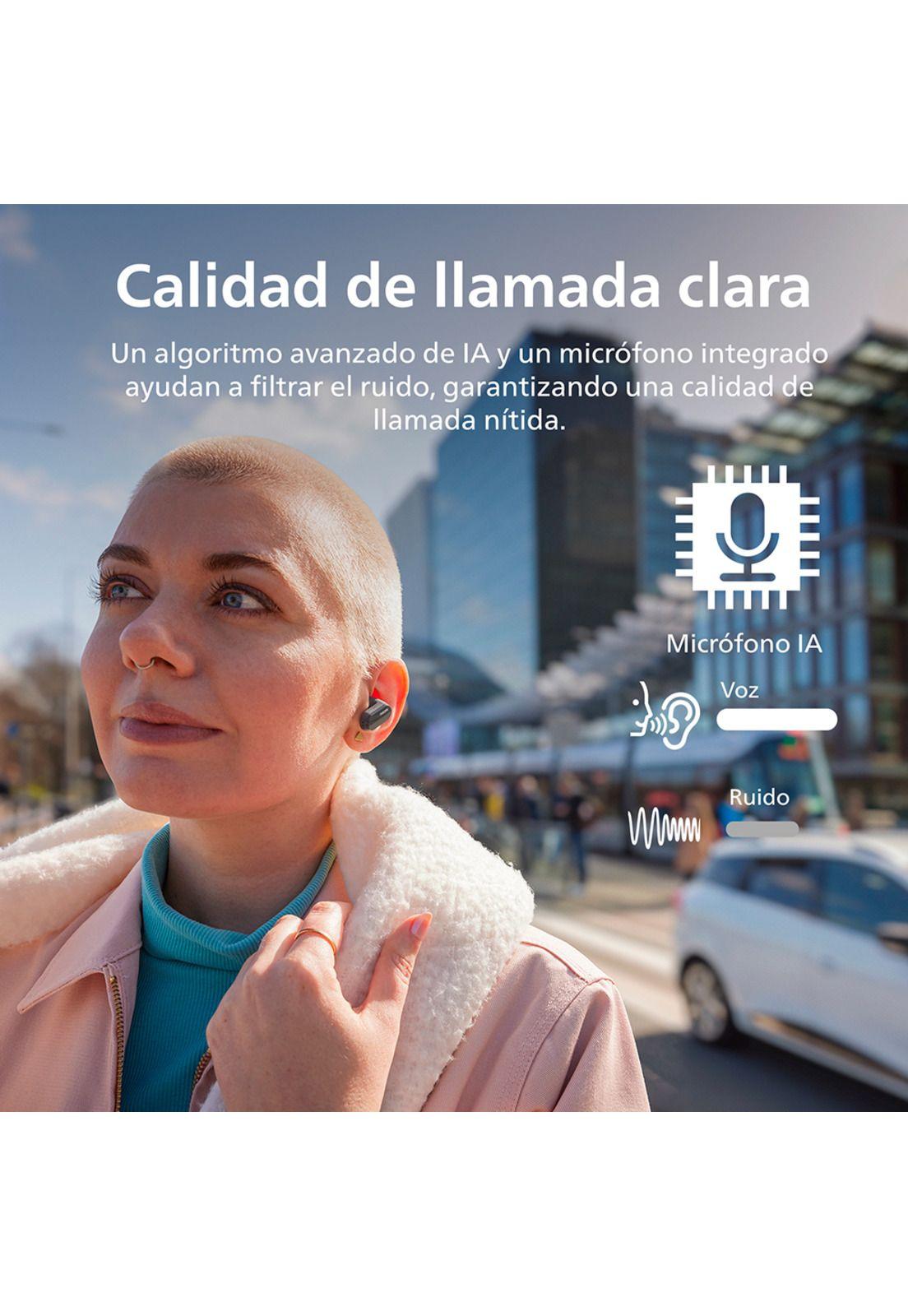 Audífonos Bluetooth Philips Noise Cancelling TAT3508 Negro-5