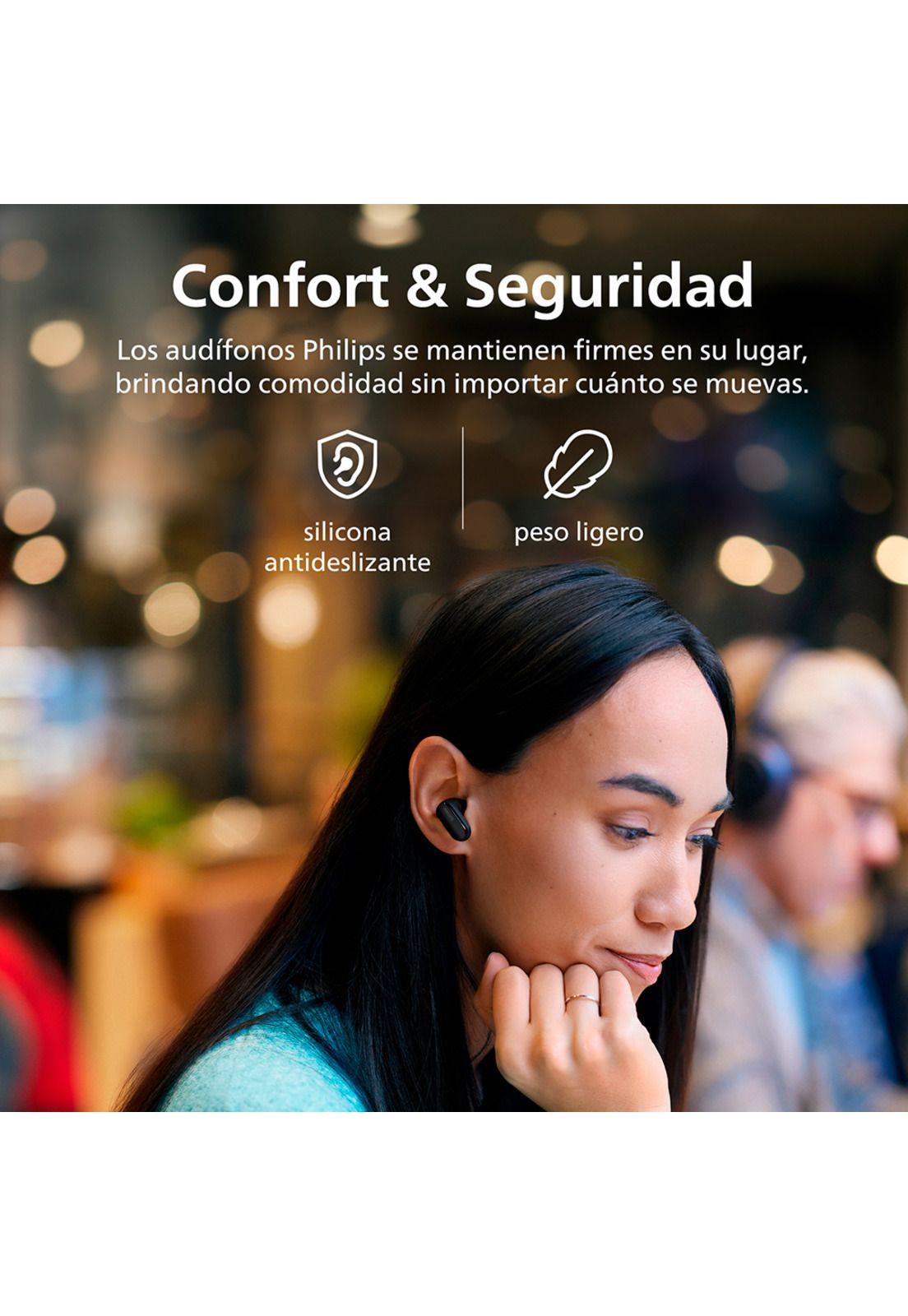 Audífonos Bluetooth Philips Noise Cancelling TAT3508 Negro-6